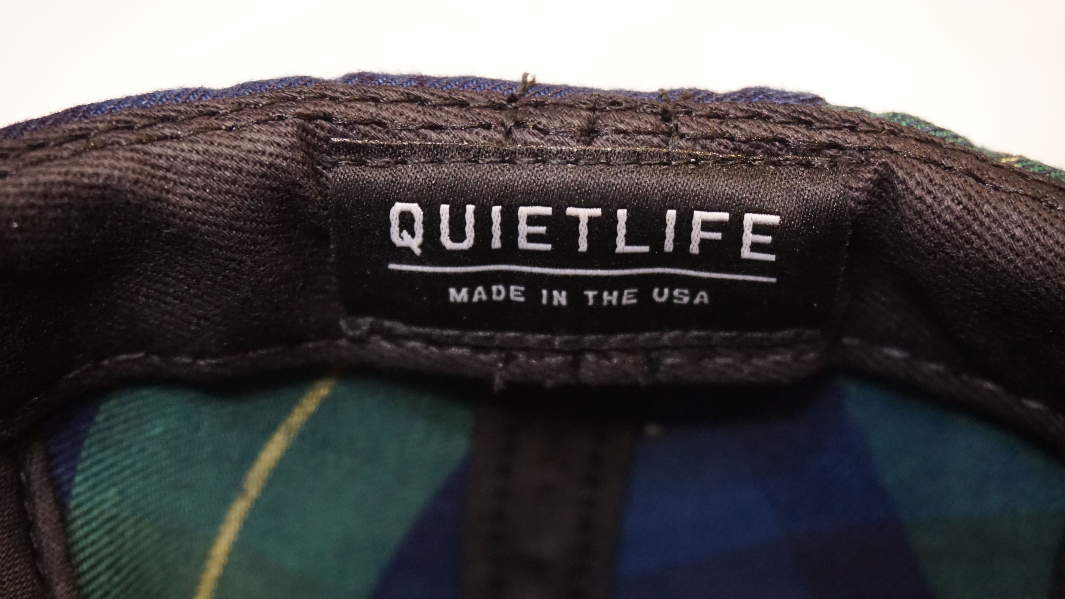 The Quiet Life The Quiet Life Ushanka 5 Panel Hat Blue & Green Plaid Size ONE SIZE - 4 Thumbnail