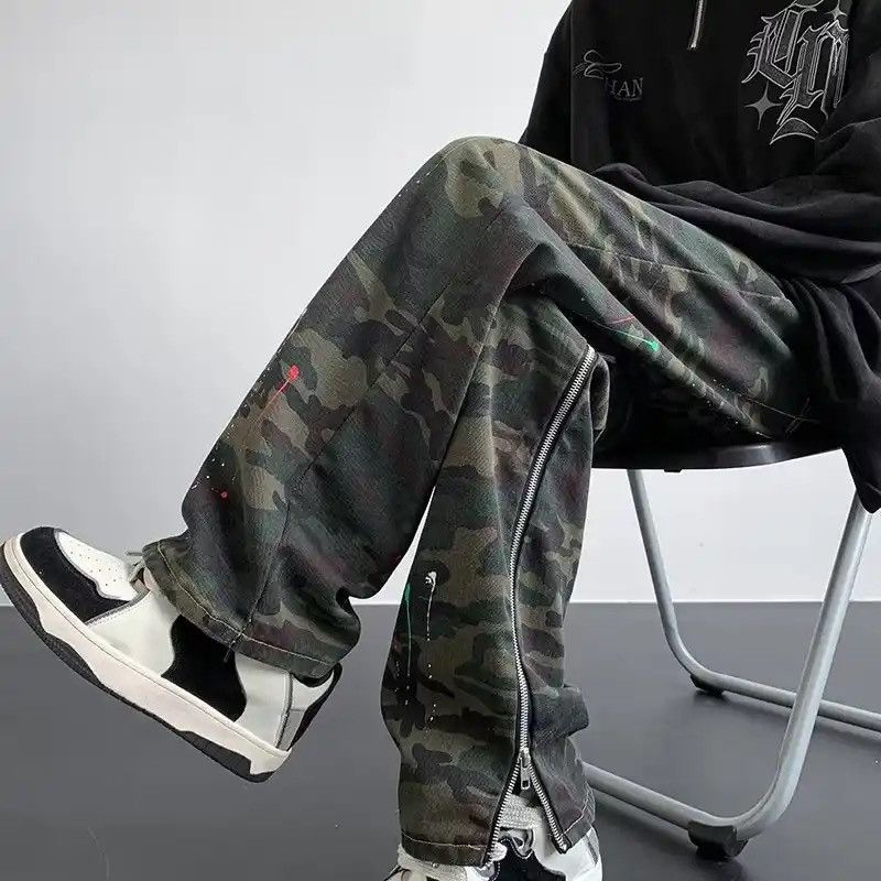 Japanese Brand × Vintage Y2K Fashion Camouflage Baggy Tracksuit Cargo Pants Size US 30 / EU 46 - 6 Thumbnail
