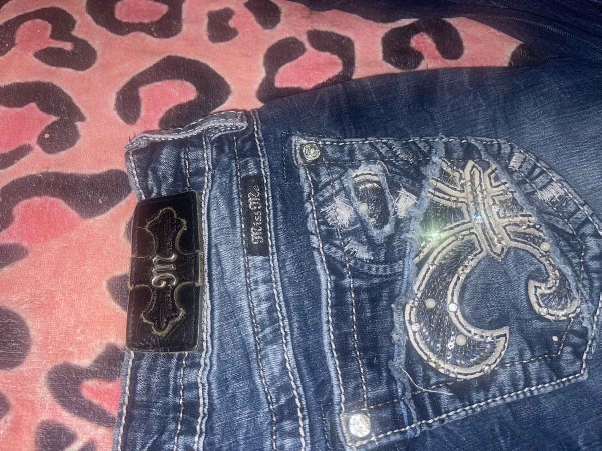 Miss Me Miss Me blue jeans with silver accents Size 28" / US 6 / IT 42 - 4 Thumbnail
