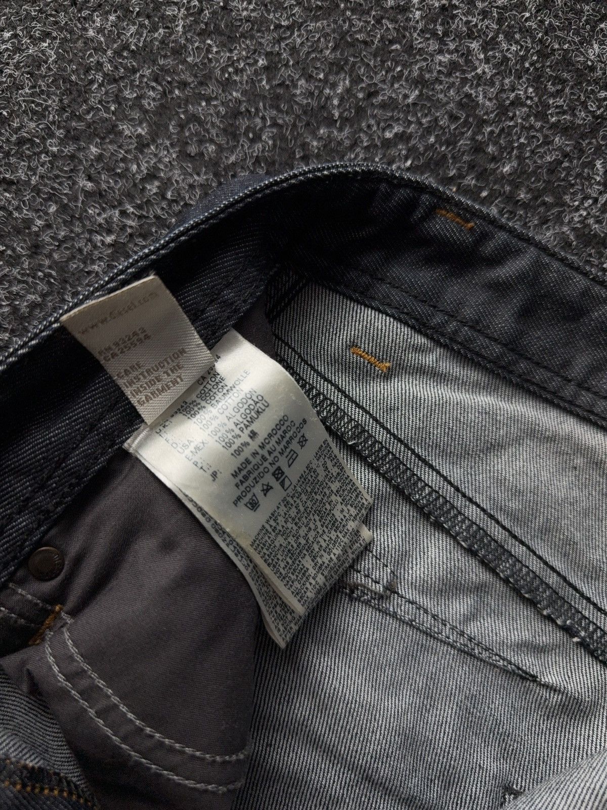 Diesel 00s Designer luxury Diesel Darron Tapered Dark Denim Jeans Size US 30 / EU 46 - 9 Thumbnail