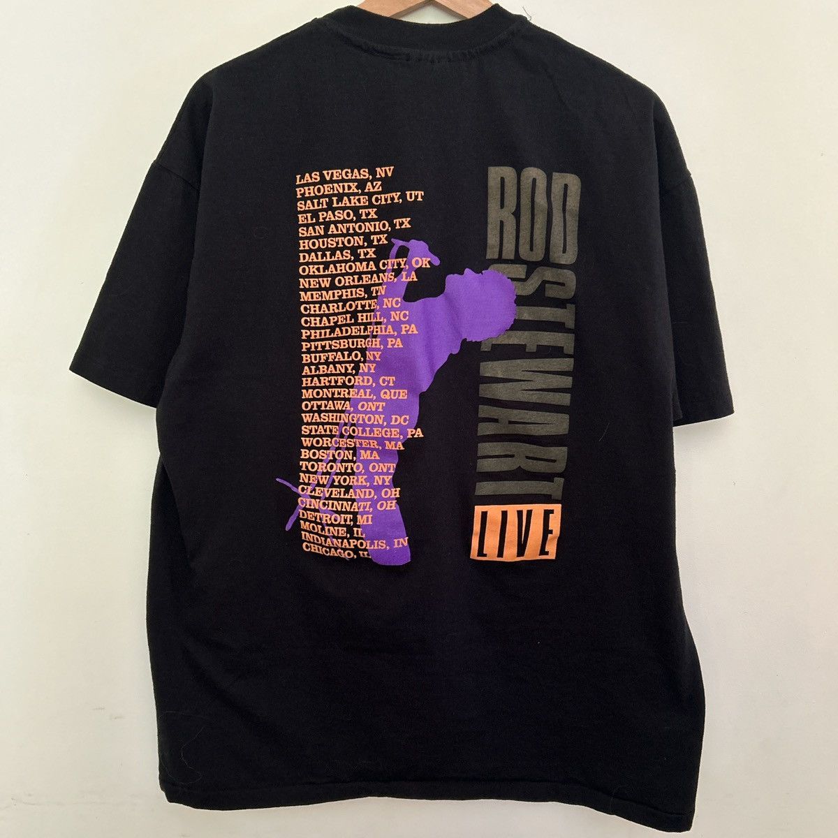Other Vintage 90s Rod Stewart Live Concert Tee Size US XL / EU 56 / 4 - 2 Thumbnail