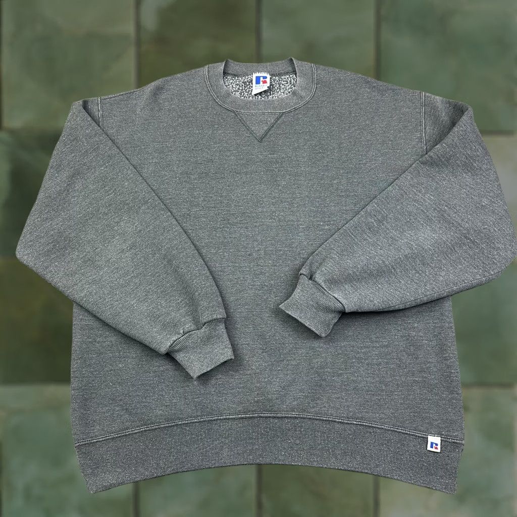 Russell Athletic VINTAGE Russell Athletic Sweatshirt Gusset Crewneck Gray 50/50 Large USA Mens 90s Size US L / EU 52-54 / 3 - 1 Thumbnail