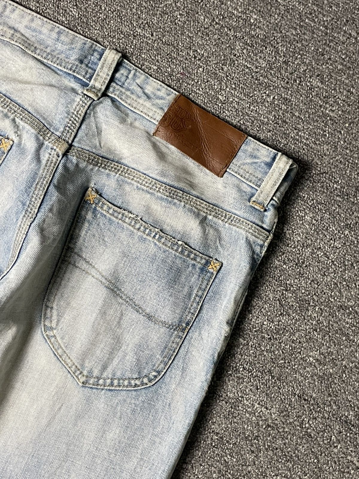 Japanese Brand × Vintage Vintage BANKROBBER Straight Cut Ripped Jeans (91) Size US 33 - 17 Thumbnail