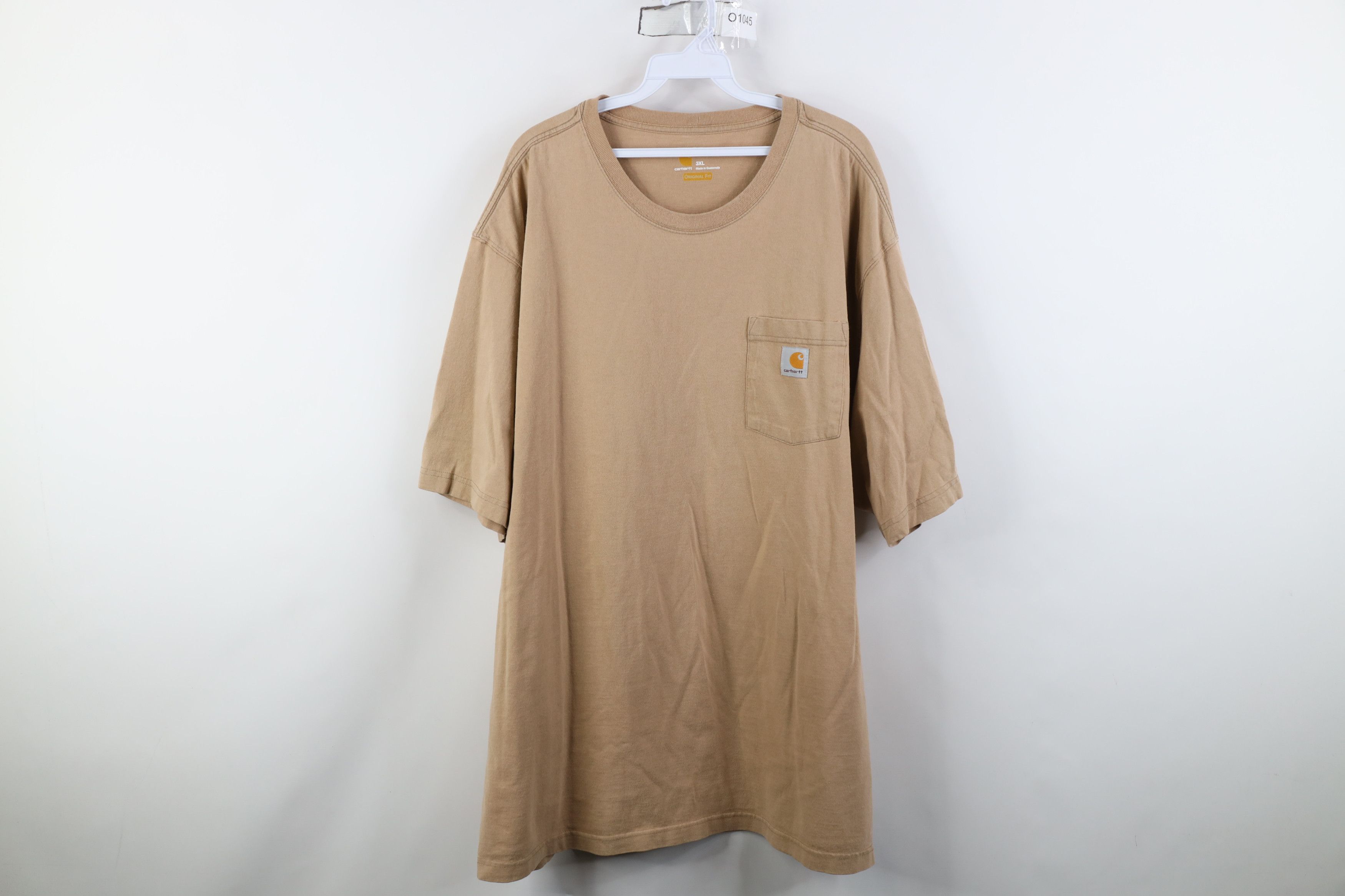 Carhartt Vintage Y2K Carhartt Pocket T-Shirt Beige Khaki Tan Size US XXL / EU 58 / 5 - 1 Thumbnail