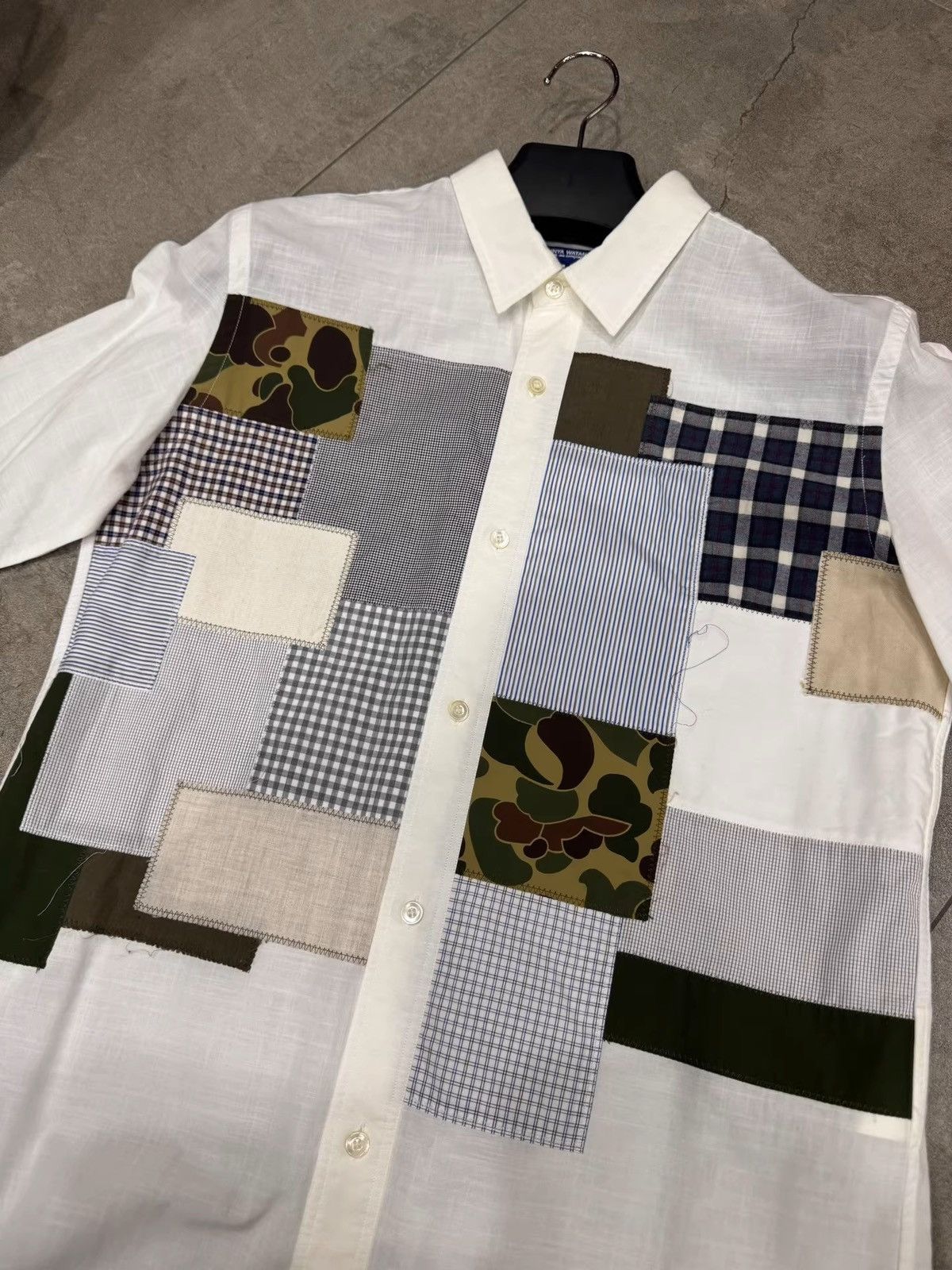 Junya Watanabe Junya Watanabe 18fw patchwork shirt Size US L / EU 52-54 / 3 - 2 Thumbnail