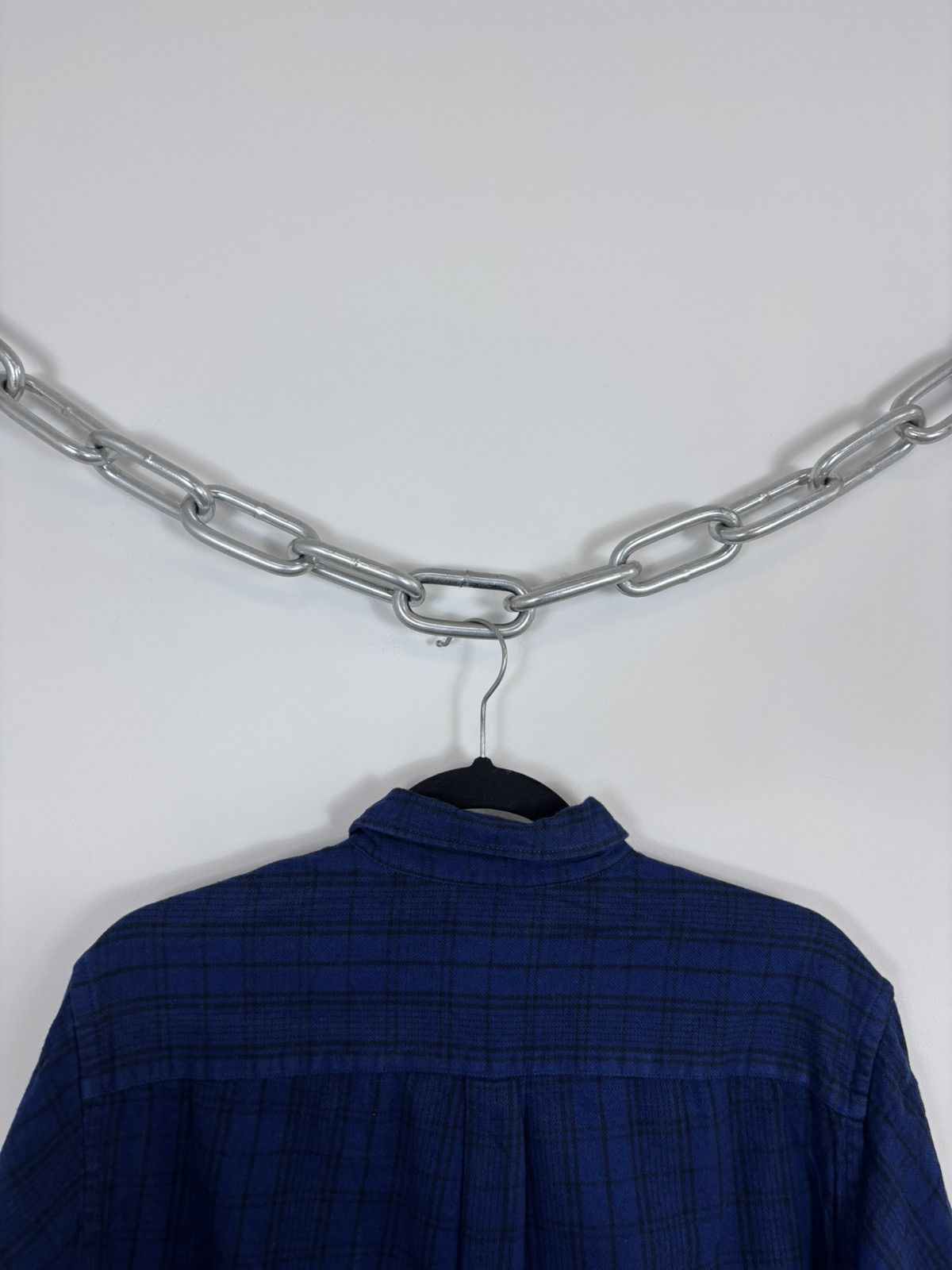 JW Anderson × Uniqlo JW Anderson X Uniqlo Men’s Blue Checkered Flannel Shirt Size US S / EU 44-46 / 1 - 15 Thumbnail