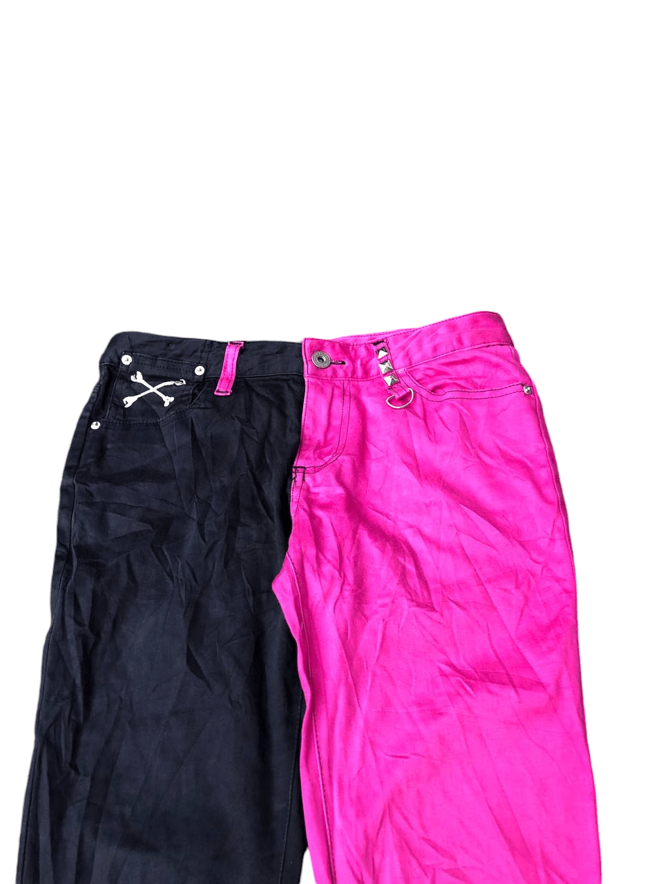 Japanese Brand Super lovers rock Balck pink Pants Size 27" / US 4 / IT 40 - 3 Thumbnail