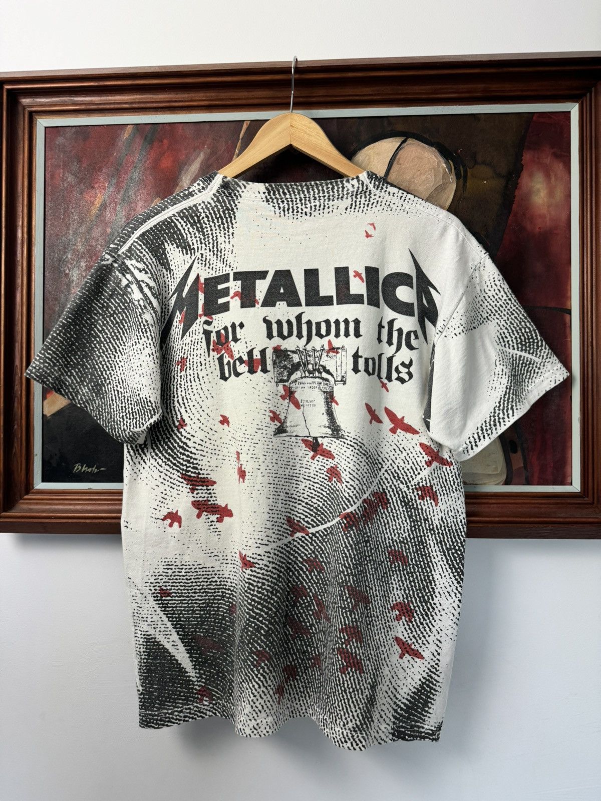 Band Tees Metallica Y2k Vintage Band Tee Fullprint All Over Rock Metal Size US M / EU 48-50 / 2 - 2 Thumbnail