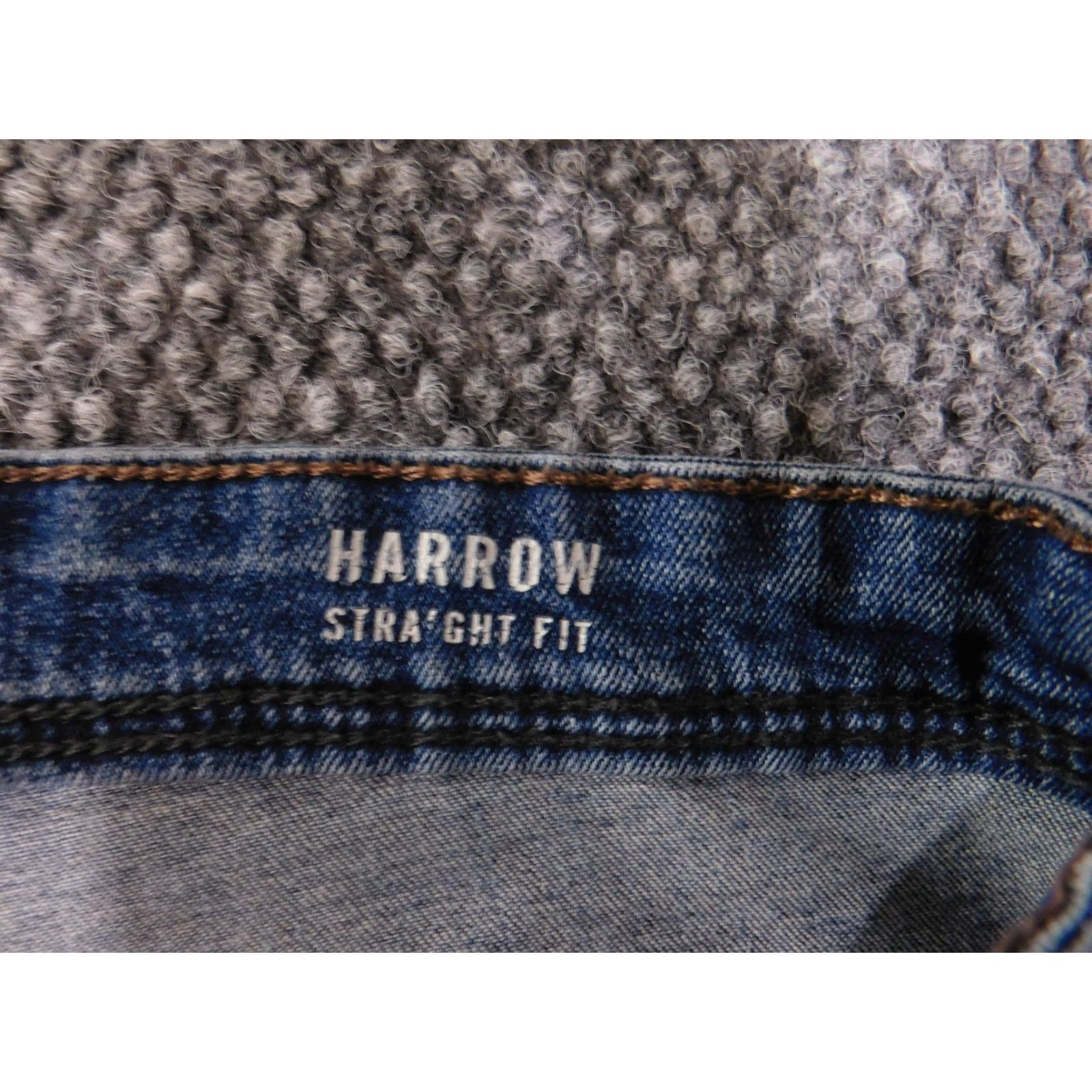 English Laundry English Laundry Jeans Men 34x32 Blue Harrow Straight Fit Distressed Denim 5-Pocket Regular Rise Cowboy Theme Vintage: No Size US 34 / EU 50 - 7 Thumbnail