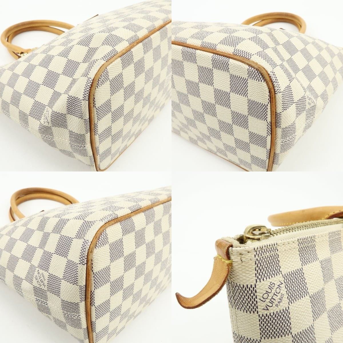 Louis Vuitton Louis Vuitton Damier Azur Saleya PM Tote White Size ONE SIZE - 5 Thumbnail