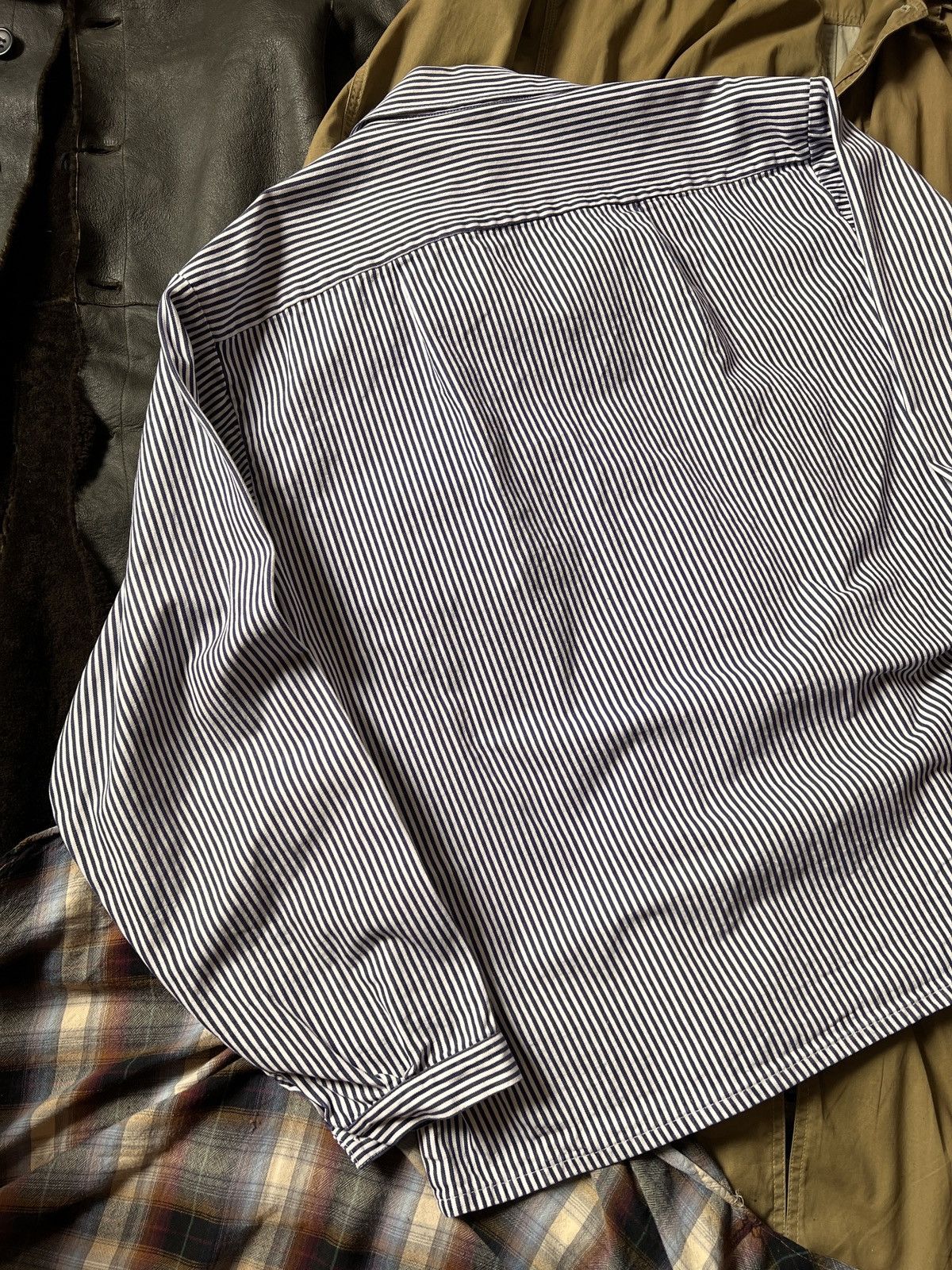 Le Laboureur Vintage Striped Workwear Chore Jacket Vetra Antique Robe Size US XL / EU 56 / 4 - 10 Thumbnail