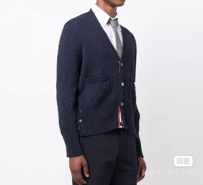 Thom Browne thom browne Knitted thick wool cardigan sweater Size US XL / EU 56 / 4 - 4 Thumbnail