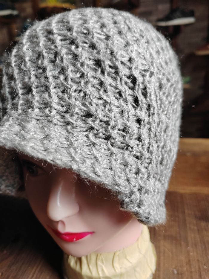 Japanese Brand Vintage Crochet Knitted handmade Beanie Snowcap Size ONE SIZE - 2 Thumbnail