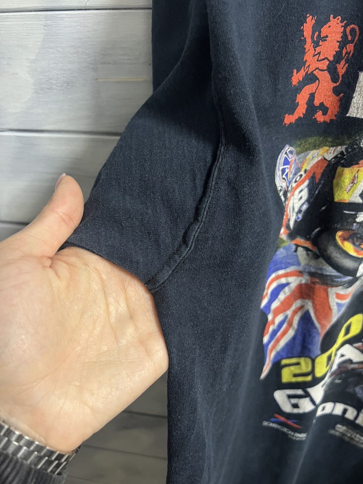 Vintage Rare Vintage MOTO T-Shirt British Grand prix Donington 2007 Size US L / EU 52-54 / 3 - 5 Thumbnail