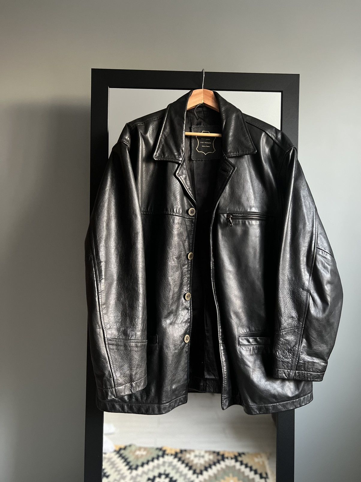 Vera Pelle × Vintage Vintage Vera Pelle 90's Real Leather Aviator Jacket Size US L / EU 52-54 / 3 - 2 Thumbnail