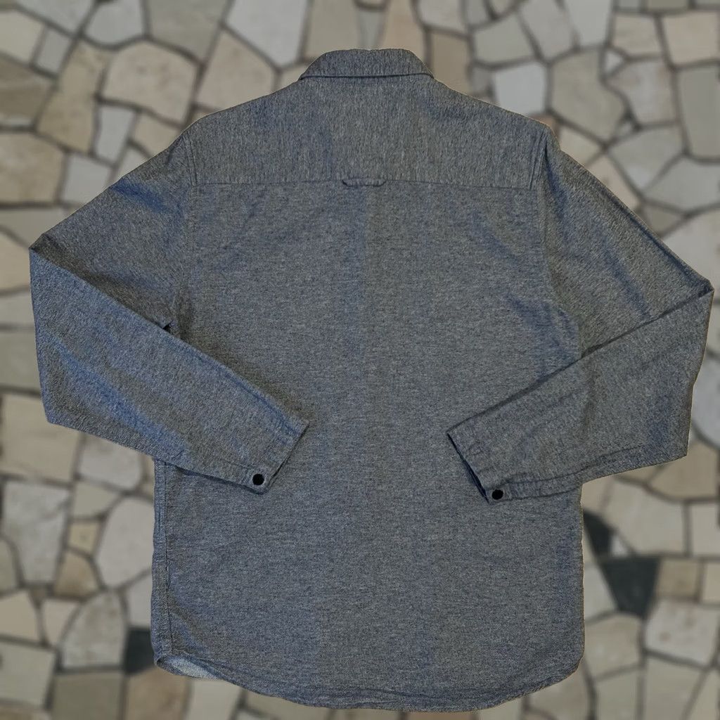 Folk Folk Button-Up Shirt Men's Snap Cotton Long Sleeve Grayish Blue Regular Fit Pocketed 3 Size US M / EU 48-50 / 2 - 1 Thumbnail
