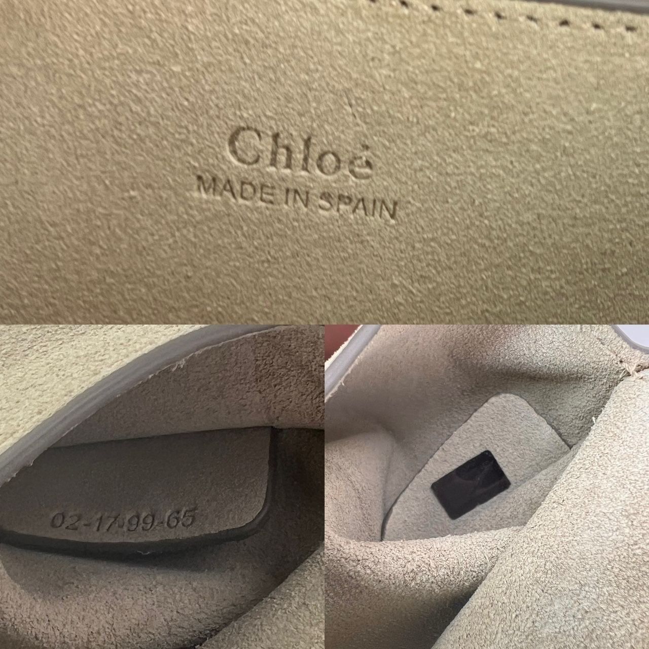 Chloe Chloe Faye Chain Suede Leather Gray Blue Crossbody Bag Size ONE SIZE - 4 Thumbnail