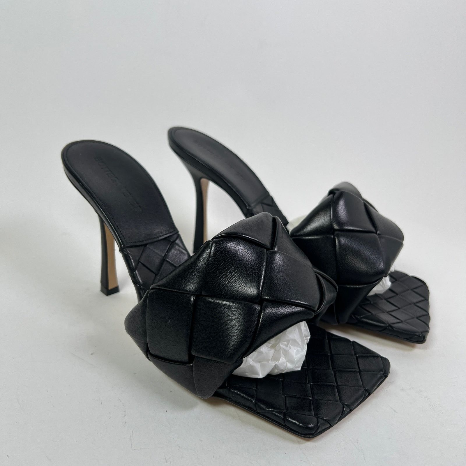 Bottega Veneta Bottega Veneta Lido Intrecciato Leather Mules Size US 10 / IT 40 - 4 Thumbnail