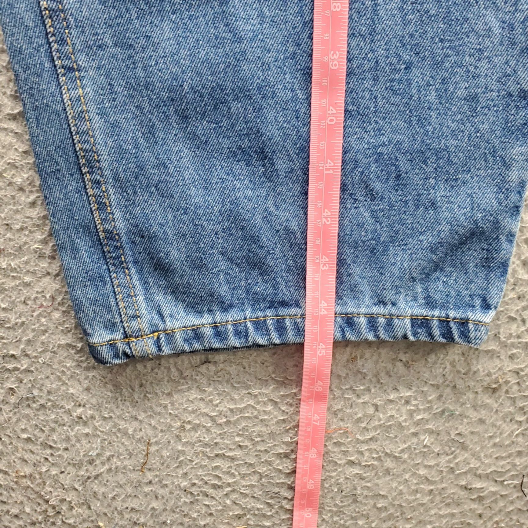 Denime Cross & Winsor Jeans Mens 44x30 Blue Denim Relaxed Fit Cotton 5-Pocket Straight Mens Size 44 Blue 100% Cotton NWT Size US 44 / EU 60 - 5 Thumbnail
