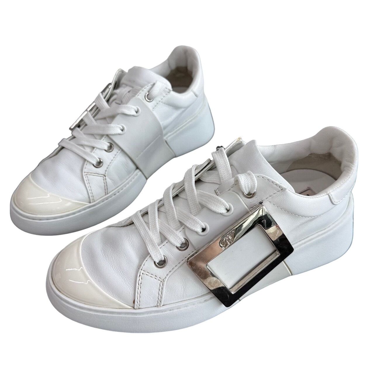 Roger Vivier Roger Vivier Viv Skate Sneakers White Size 36 Size US 6 / IT 36 - 1 Thumbnail