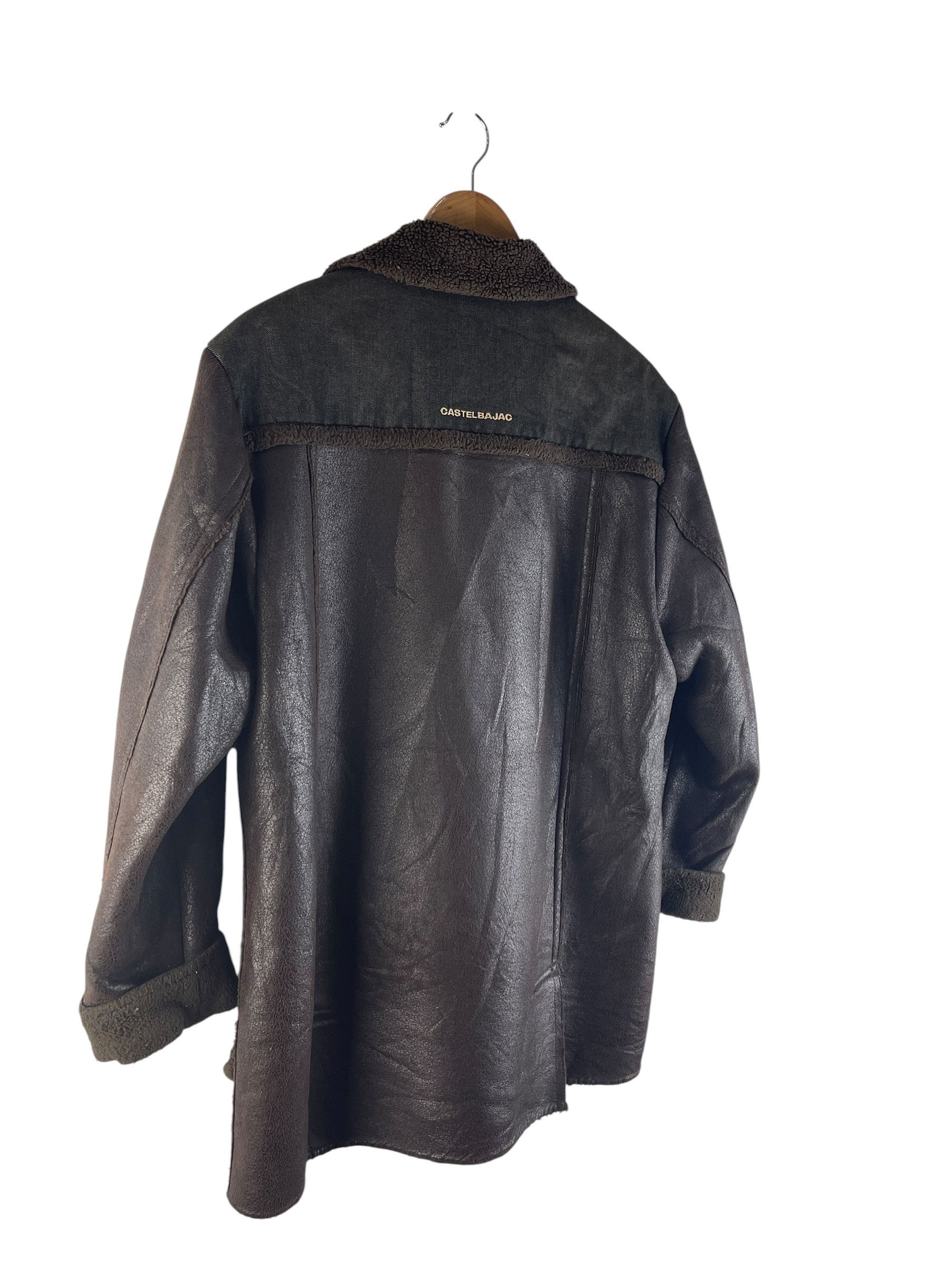 Jean Charles De Castelbajac Vintage Castelbajac Sport Faux Shearling Leather Coat Jacket Size US L / EU 52-54 / 3 - 7 Thumbnail