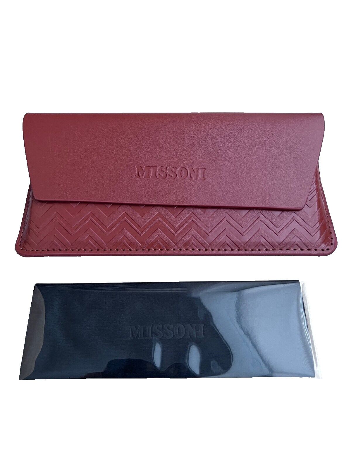 Missoni Missoni Leather Sunglass Eye Glasses Soft Case & Cloth ~New Size ONE SIZE - 1 Thumbnail