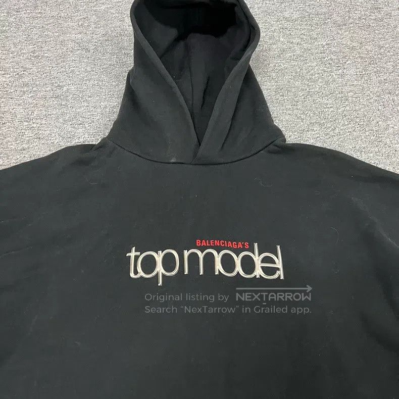 Balenciaga Balenciaga Large logo hooded sweatshirt Size US XS / EU 42 / 0 - 5 Thumbnail