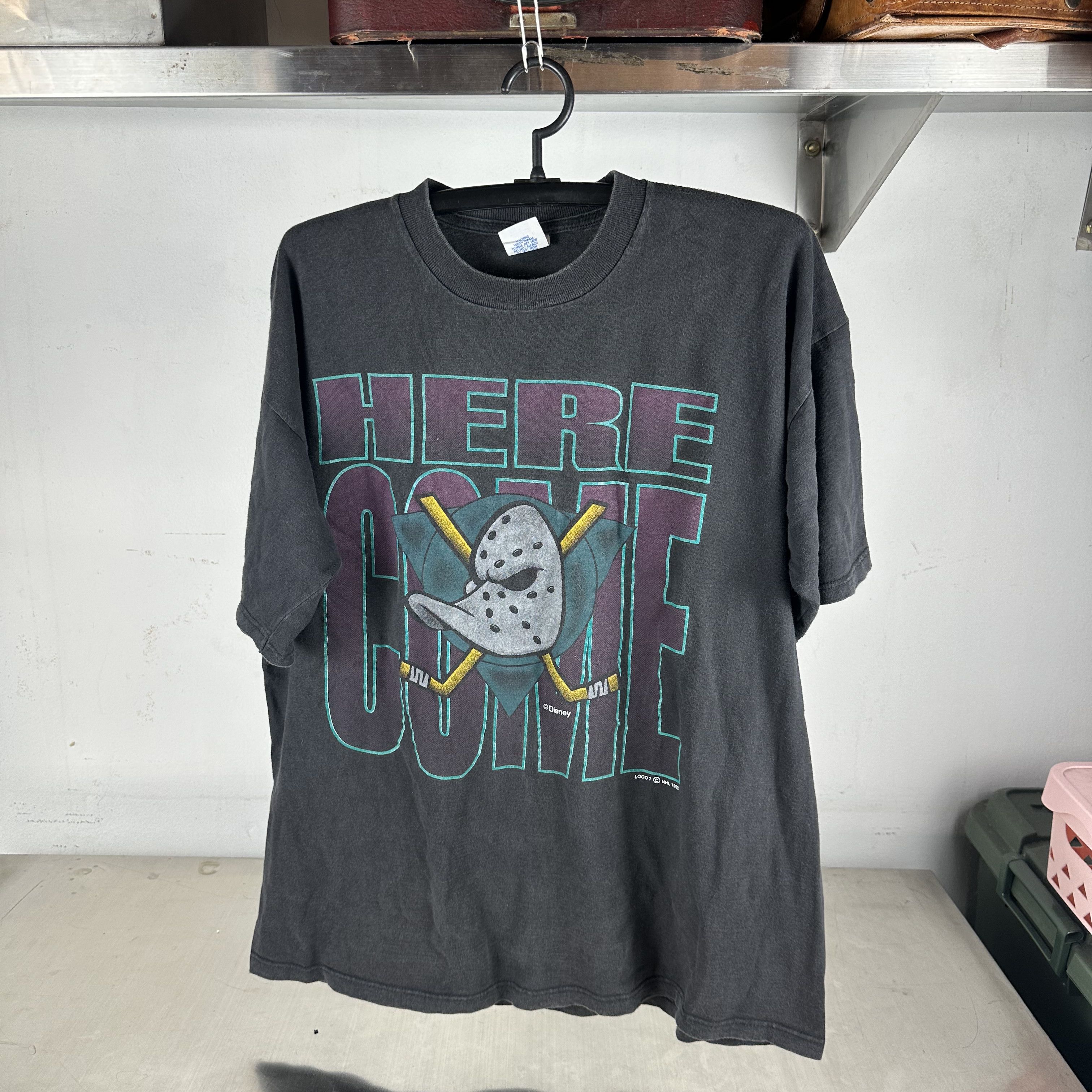 NHL × Vintage 1993 Mighty Ducks Lightning Tee | Grailed