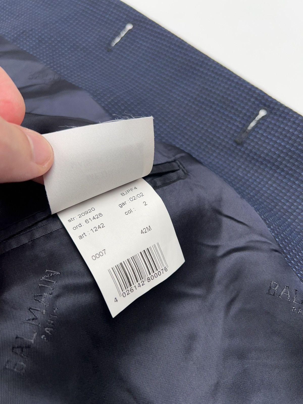 Balmain Balmain Paris Blazer Structure Jacket Size 42R - 13 Thumbnail