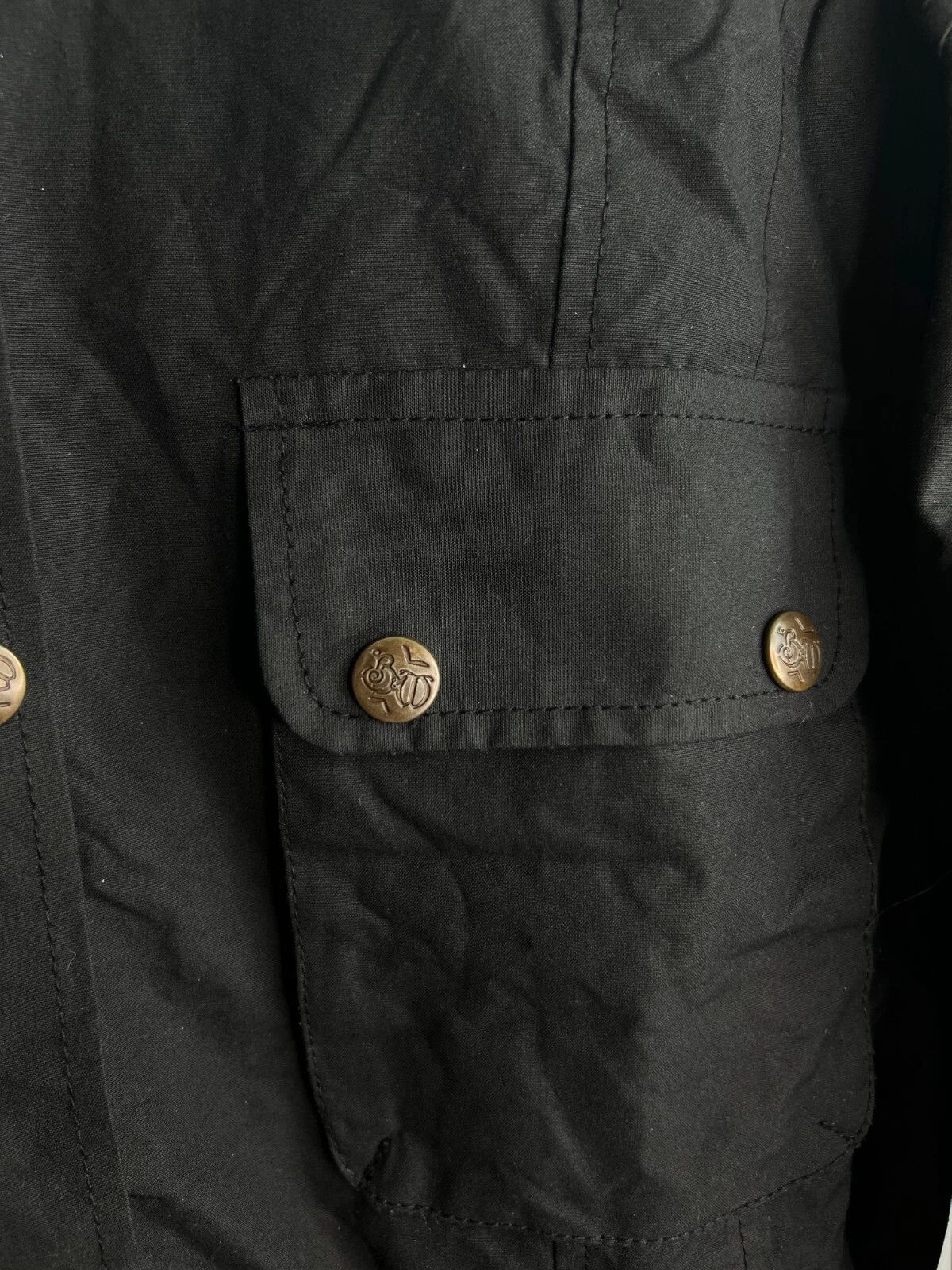 Other Burke & Wills Australia Biker Waxed Oil Belted Jacket Size XXL / US 16-18 / IT 52-54 - 9 Thumbnail