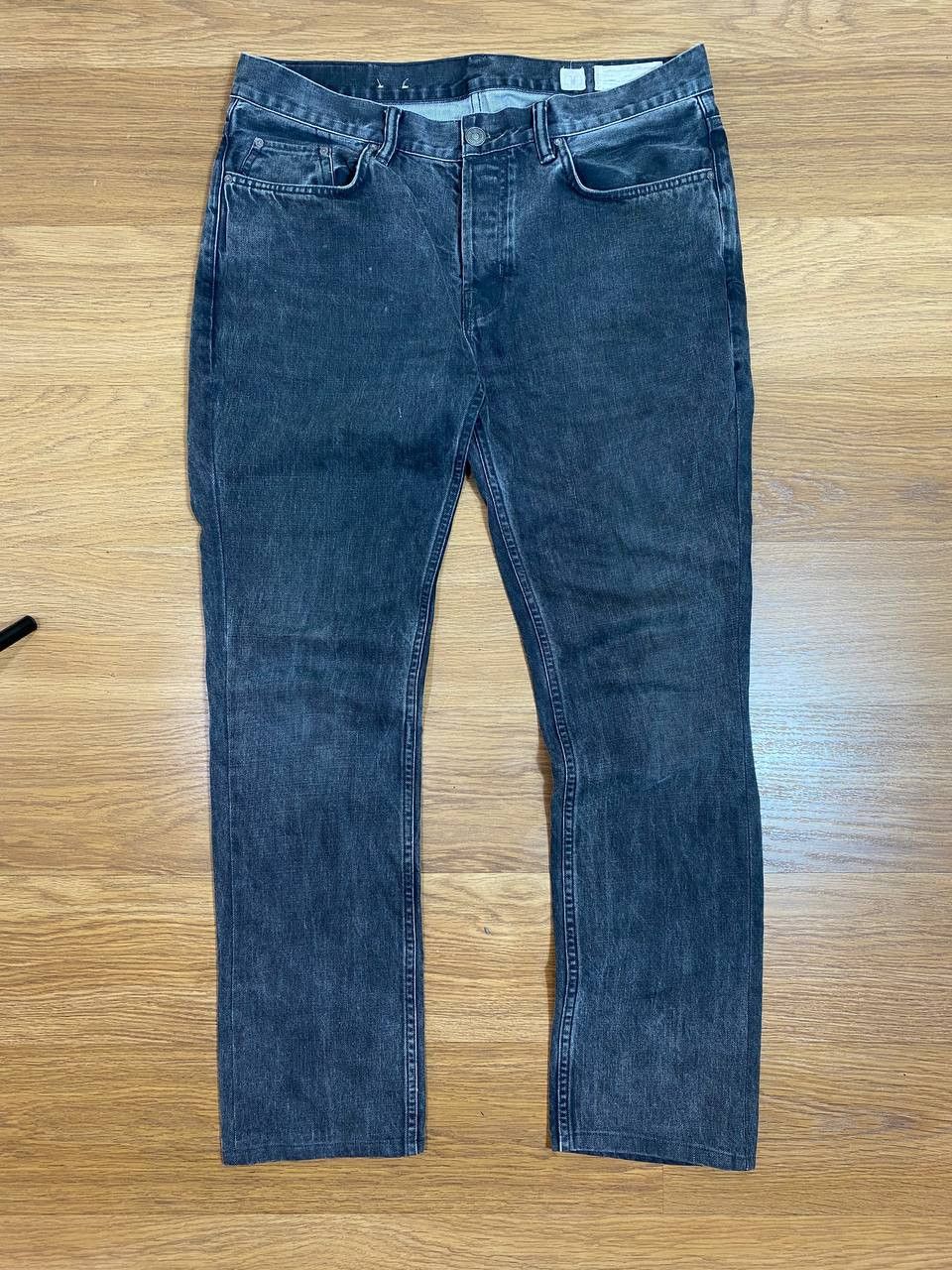 Allsaints × Vintage Allsaints Denim Cigarette Black Jeans Pants Size US 34 / EU 50 - 6 Thumbnail