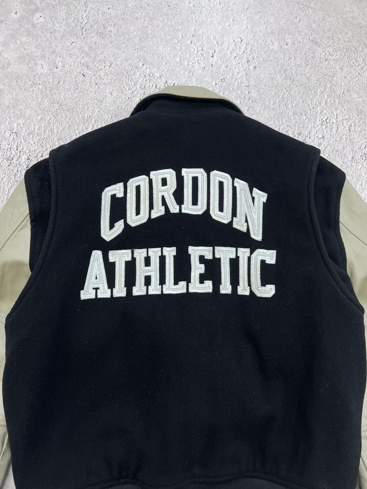 Japanese Brand × NBA Vintage 80's LEATHER Japan Leather Wool Varsity Jacket Size US L / EU 52-54 / 3 - 13 Thumbnail