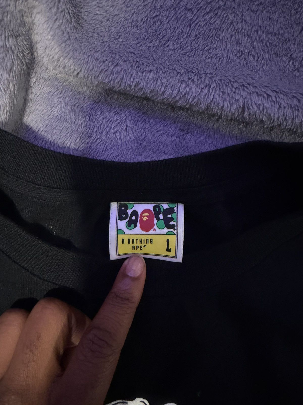 Bape Bape Logo Tee Size US L / EU 52-54 / 3 - 4 Thumbnail