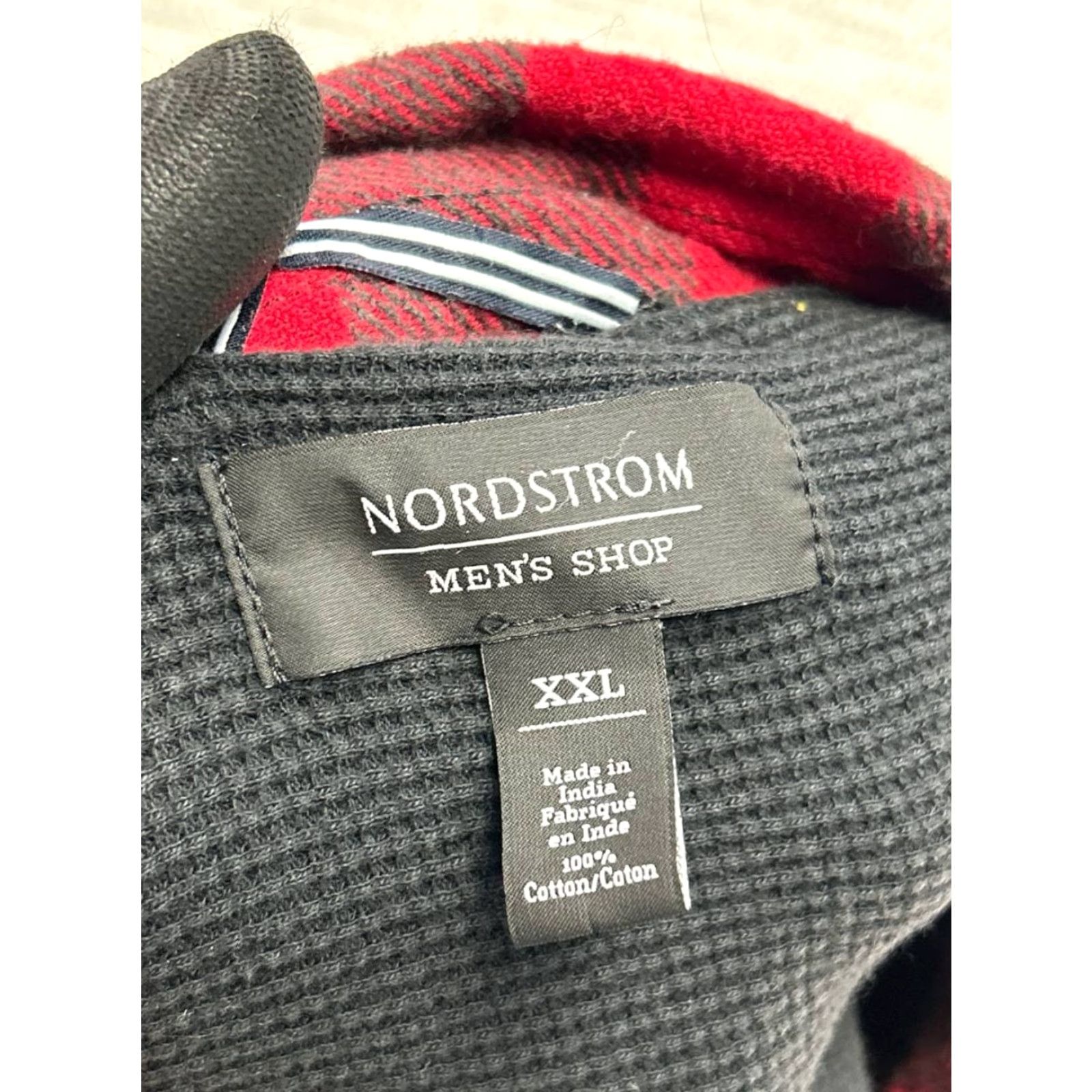 Nordstrom Nordstrom Flannel Shirt Mens XXL Red Black Cotton Button Up Size US XXL / EU 58 / 5 - 3 Thumbnail