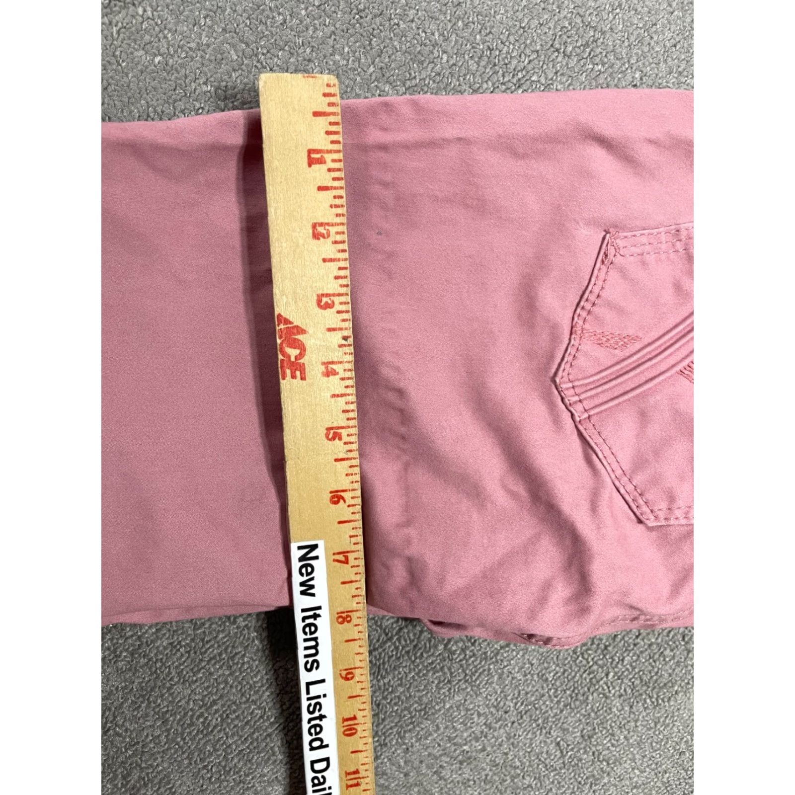 Vintage Seven7 Pants Womens Size 4 Pink High Rise Skinny Denim Jeans Crop Ankle Modern Classic Womens Size 27" / US 4 / IT 40 - 4 Thumbnail