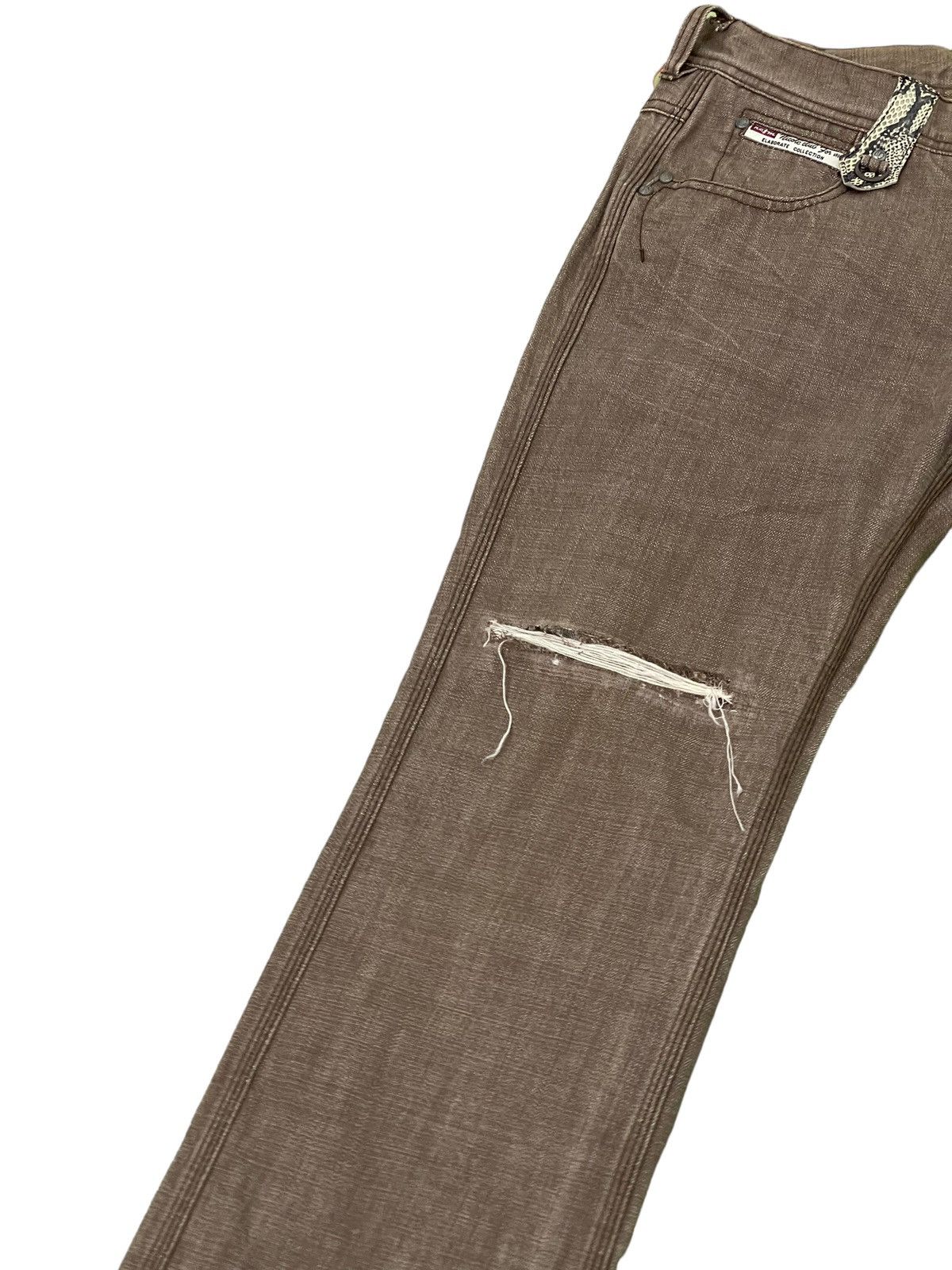 HIDEAWAYS Slim Jeans Nicole Club Python Distress 8🟦0 Size US 32 / EU 48 - 14 Thumbnail