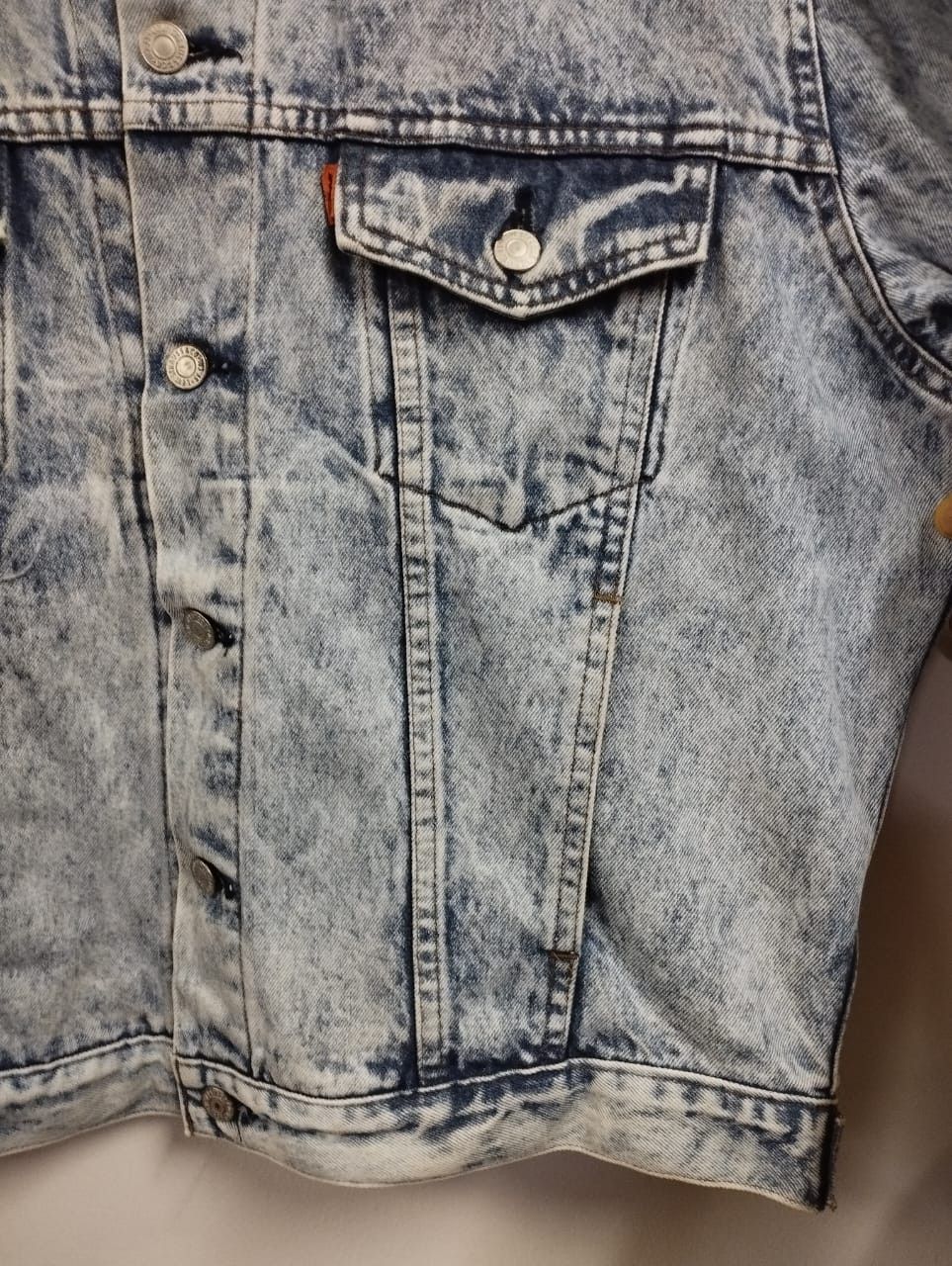 Levi's Vintage Levi's Orange Tab Acid Wash Levi's Trucker Jacket Size US L / EU 52-54 / 3 - 7 Thumbnail
