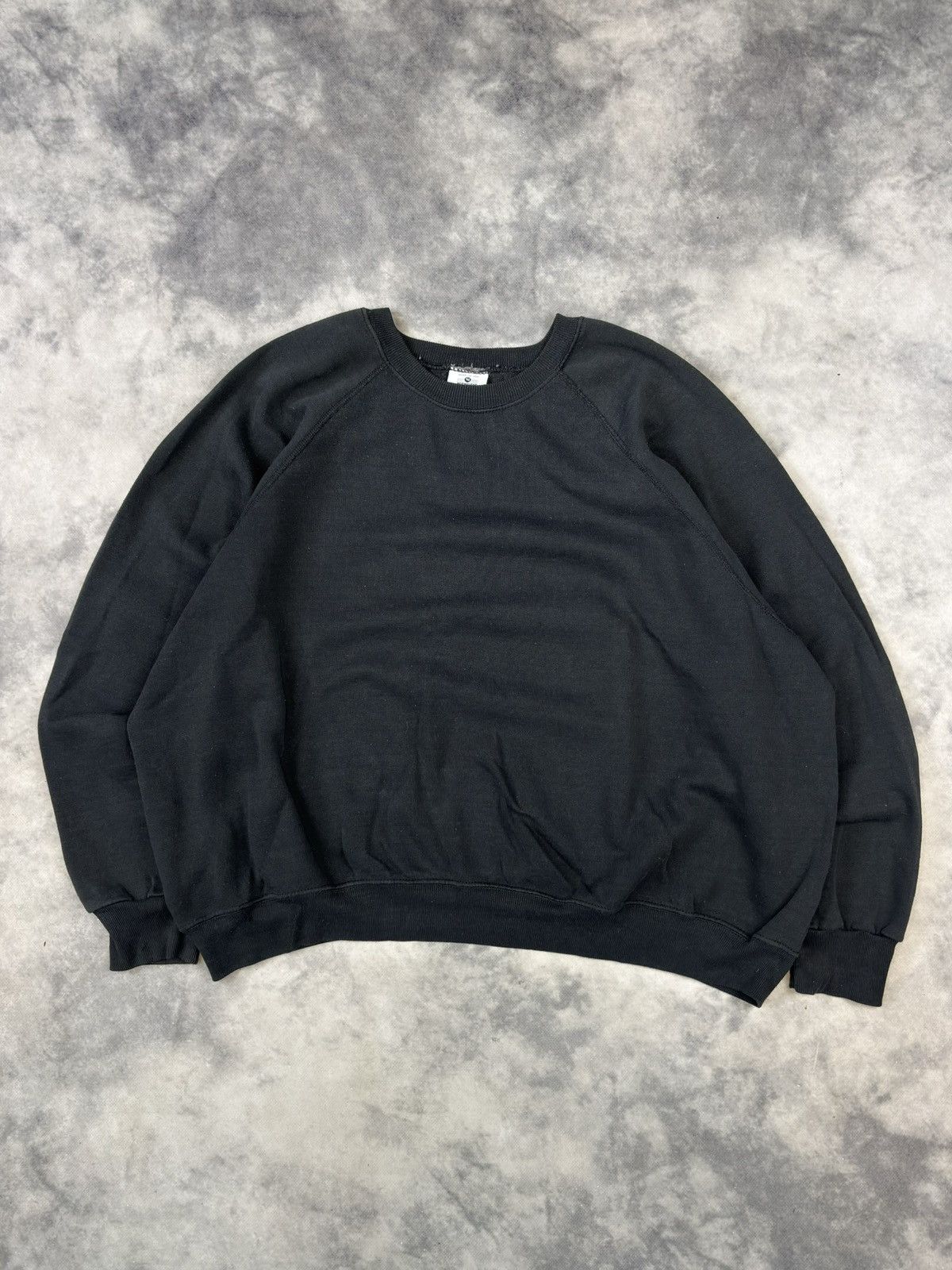 Lee × Unsound Rags × Vintage Crazy vintage 90s essential faded black boxy blank crewneck Size US XL / EU 56 / 4 - 1 Thumbnail