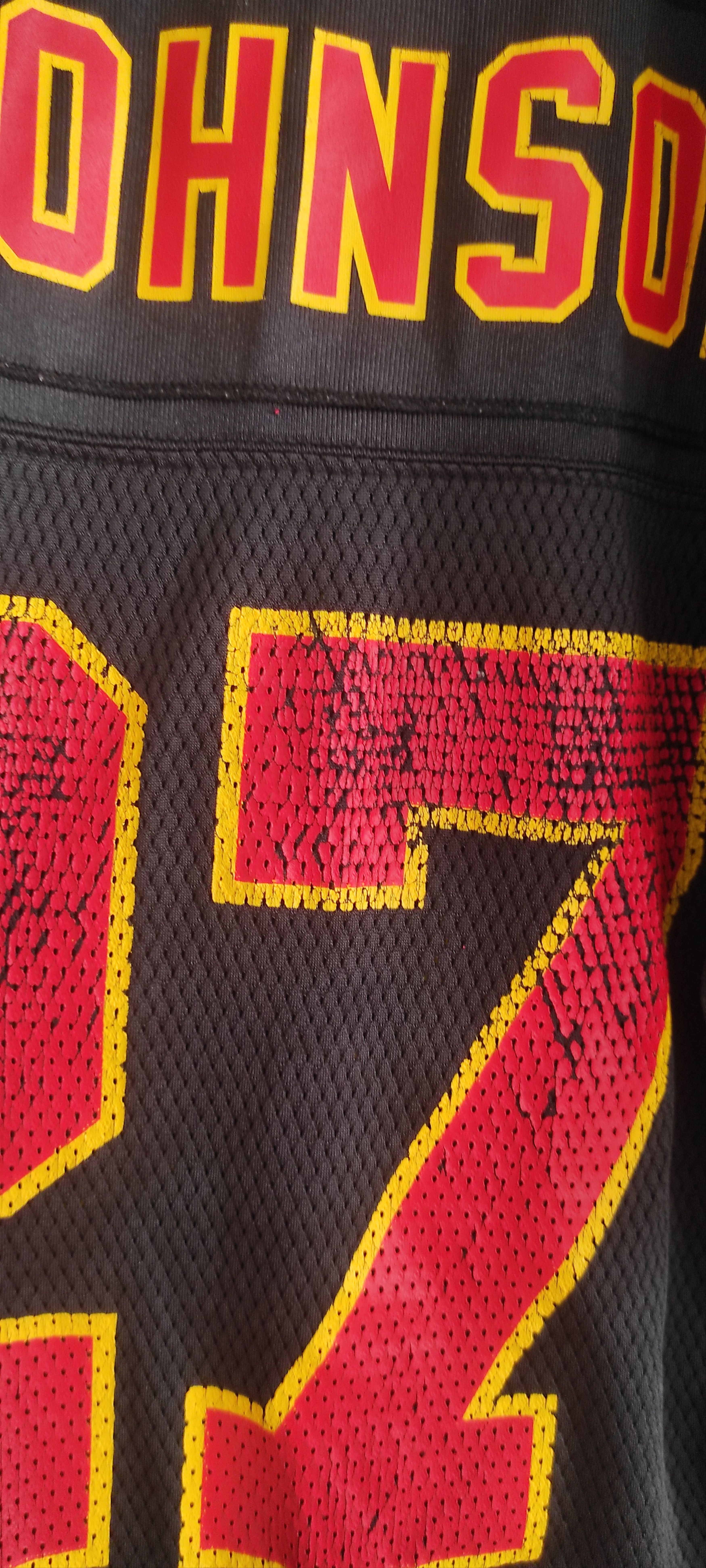 NFL × Reebok × Vintage Reebok NFL Kansas City Chiefs L Johnson #27 Mesh Jersey Size US M / EU 48-50 / 2 - 4 Thumbnail
