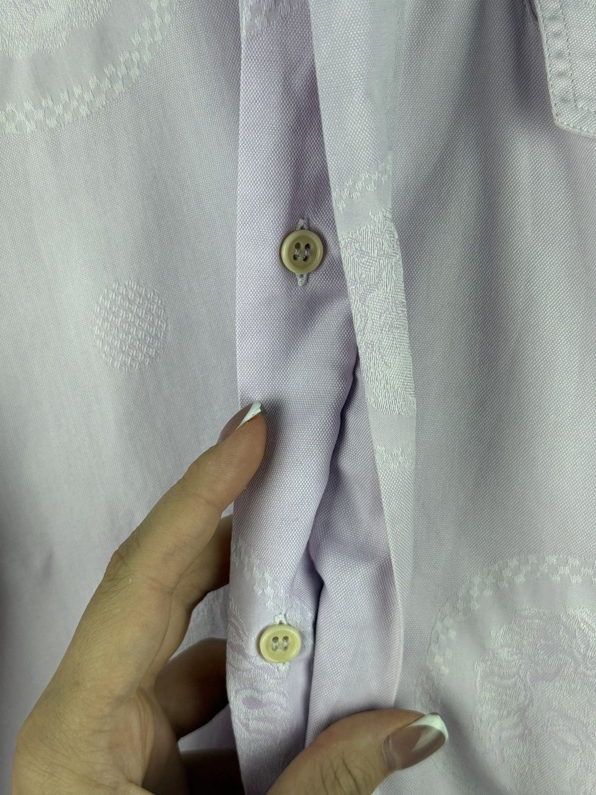 Versace Gianni Versace Vintage Multilogo Long Sleeve Button Up Shirt Size US S / EU 44-46 / 1 - 10 Thumbnail
