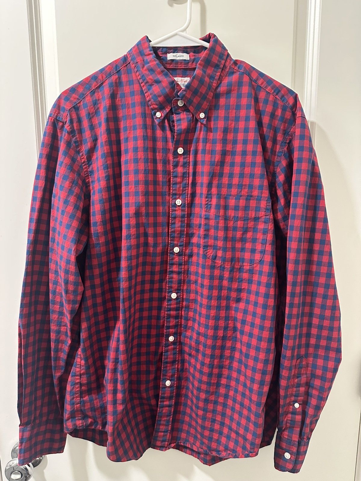 J.Crew J.Crew Relaxed Secret Wash cotton poplin shirt Size US M / EU 48-50 / 2 - 1 Thumbnail