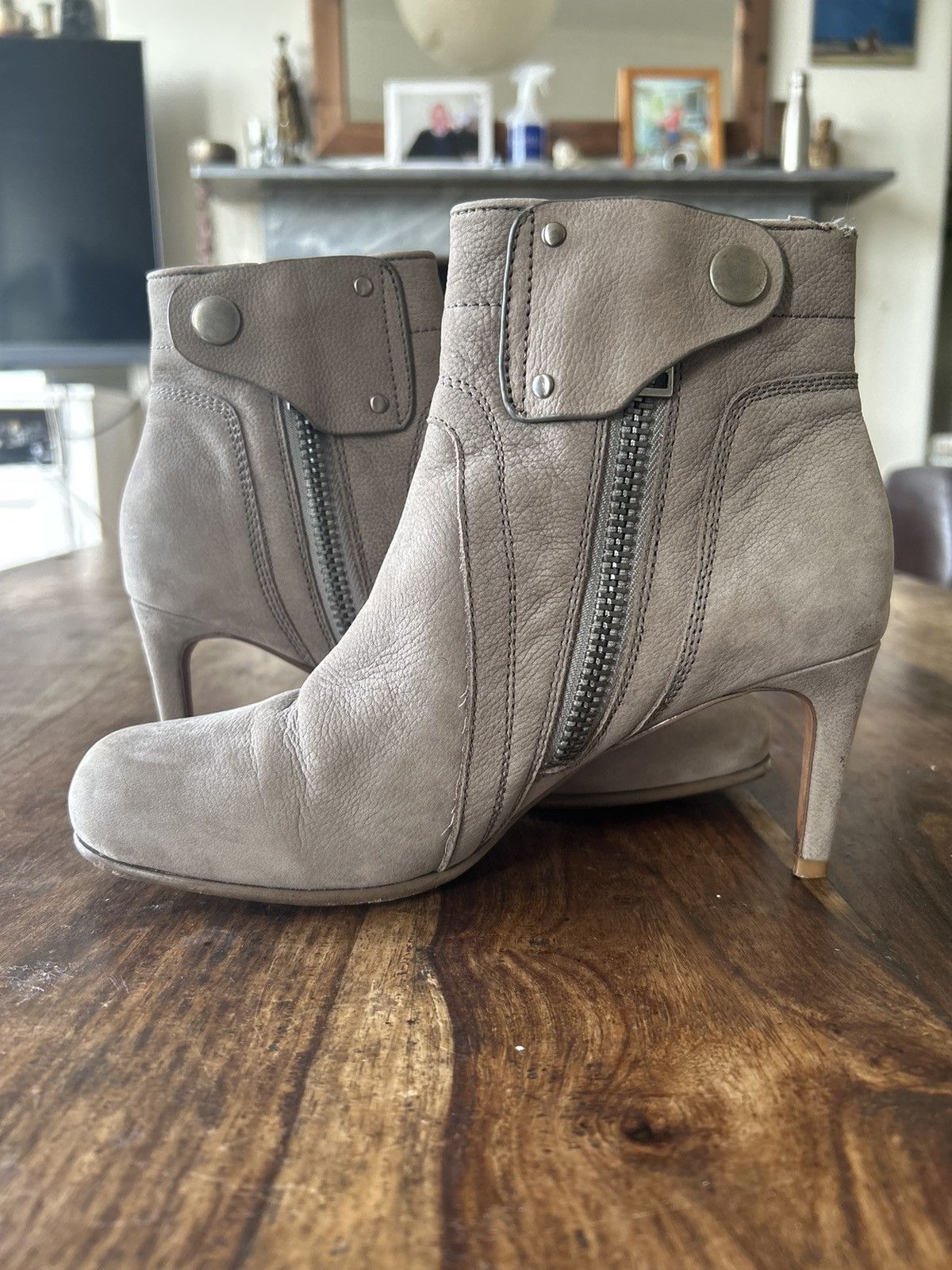 Rick Owens FW2010 Rick Owens ‘Gleam’ High Heel Leather Ankle Boots Size US 5.5 / IT 35.5 - 6 Thumbnail