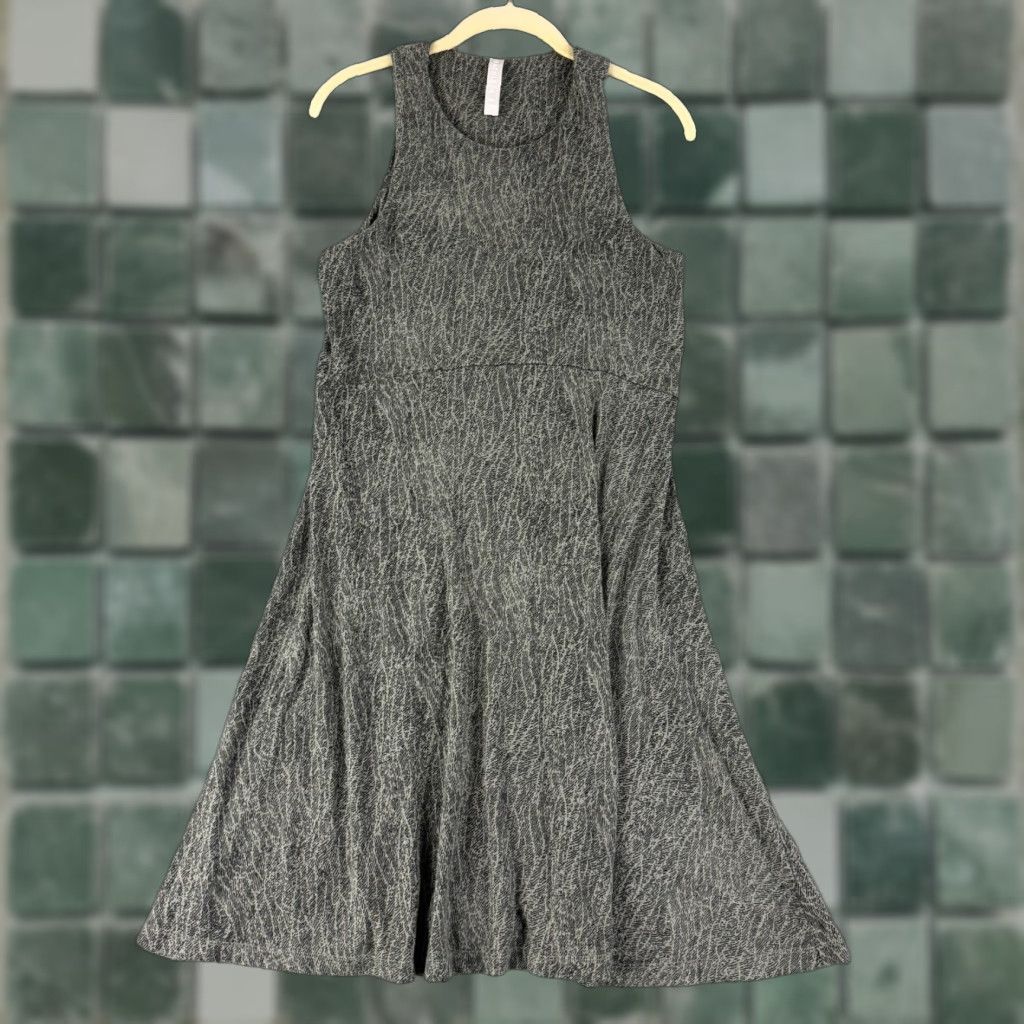 Athleta Santorini Thera Printed Dress Womens Medium Olive Green Pullover  Stretch - crrs.pl