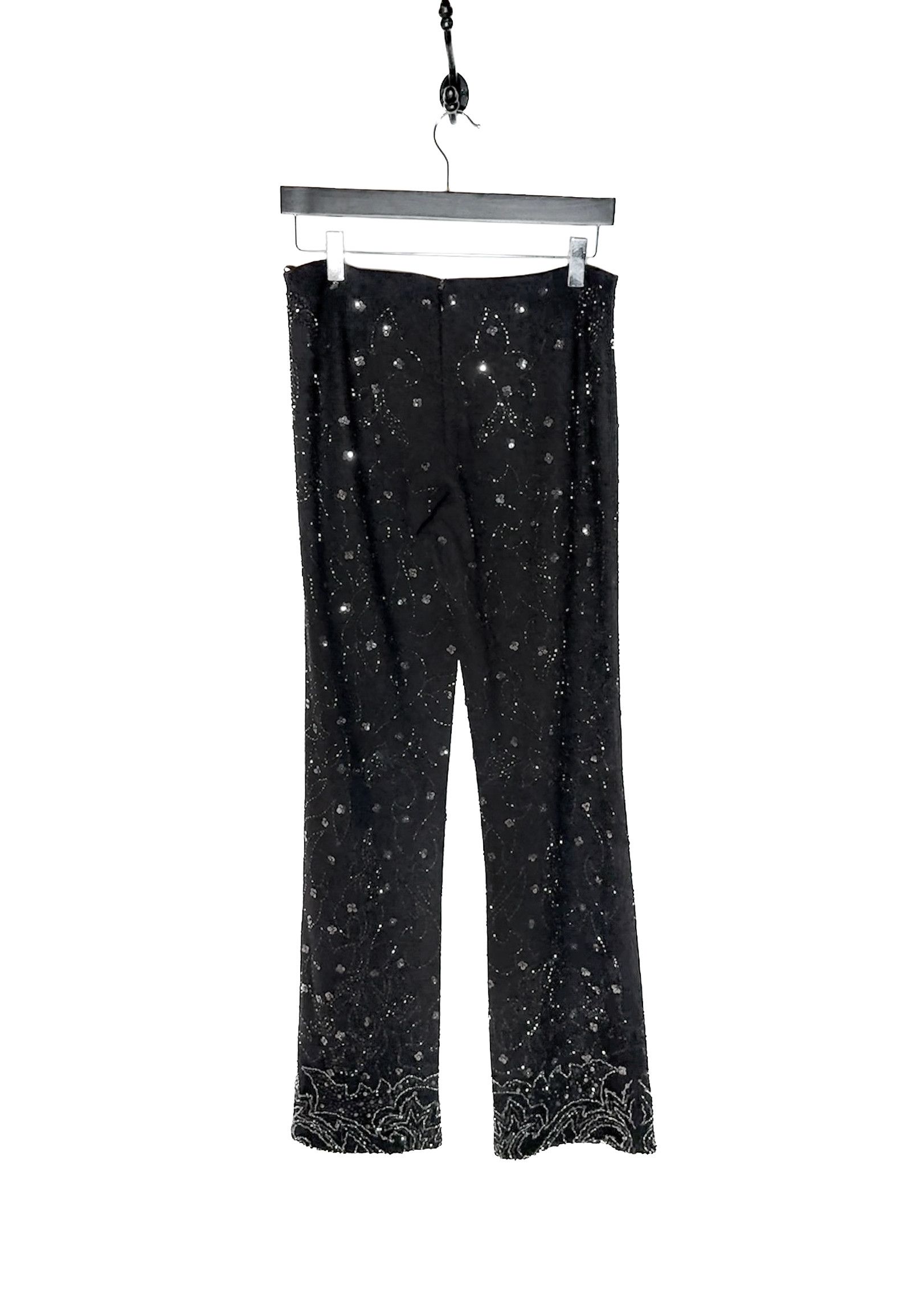 Dolce & Gabbana Dolce & Gabbana Vintage SS99 Black Wool Beaded Pants Size 30" / US 8 / IT 44 - 5 Thumbnail