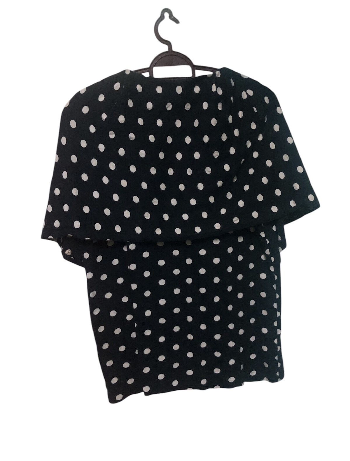 Designer × Issey Miyake Issey Miyake Rare Design Blouse Polka Dots Black and White Size S / US 4 / IT 40 - 13 Thumbnail