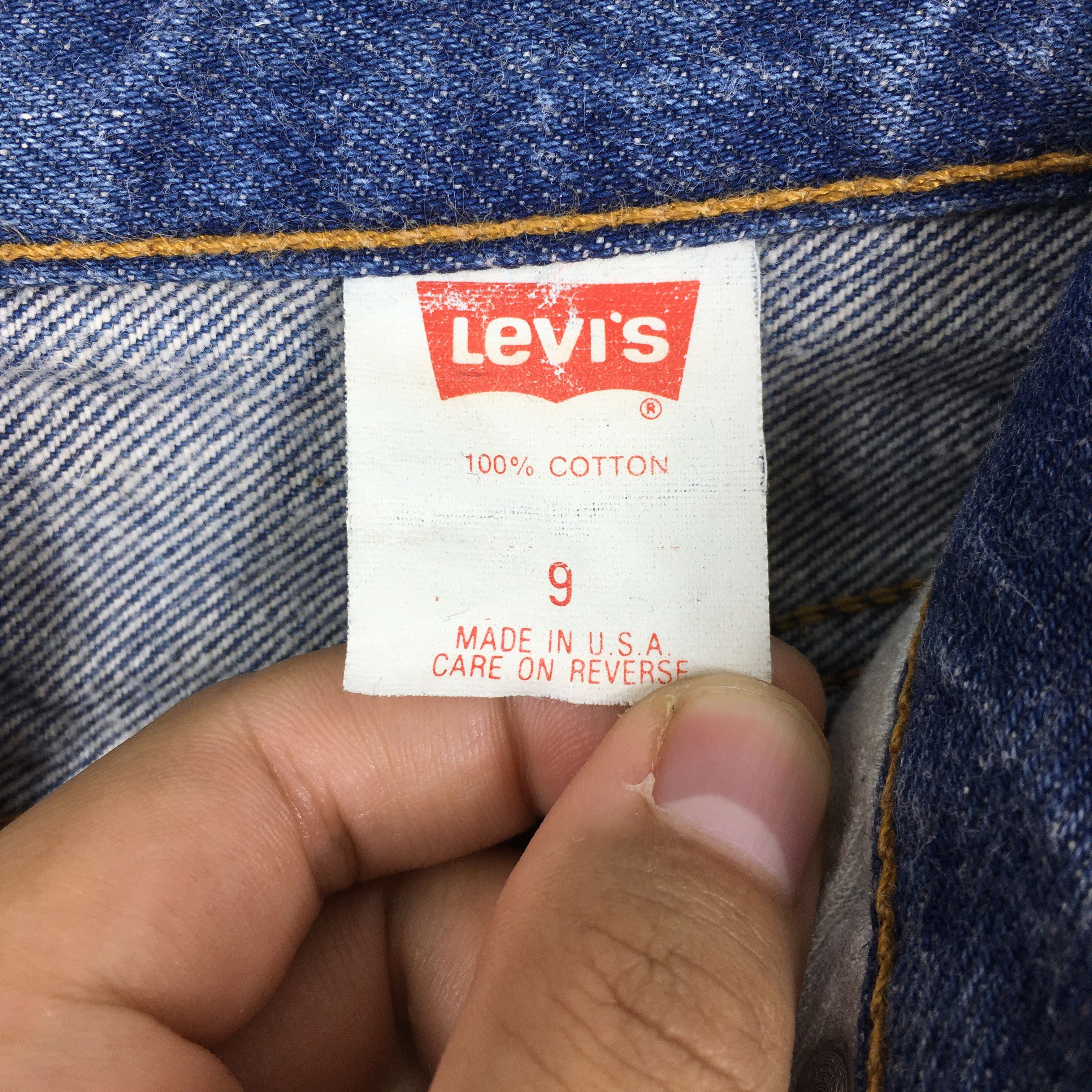 Levi's Size 24x31 Vintage 90s Levi's 501 Faded Blue Jeans S762 Size 24" / US 00 / IT 34 - 8 Thumbnail