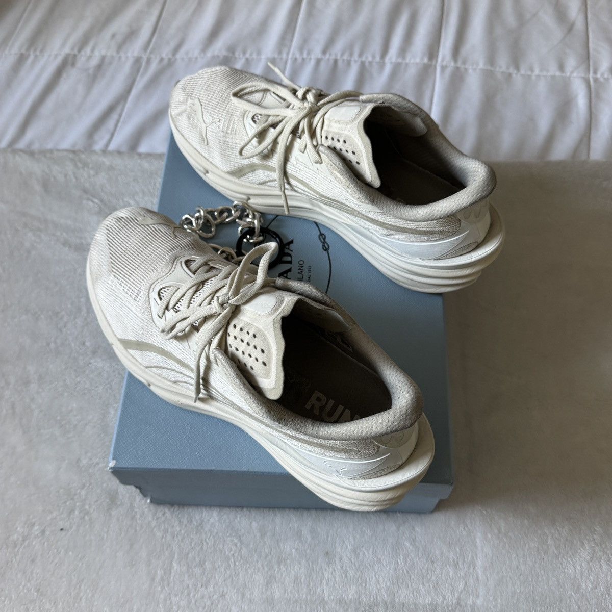 Puma Puma White Sneakers w/ Prada Box Size US 10 / EU 43 - 1 Thumbnail