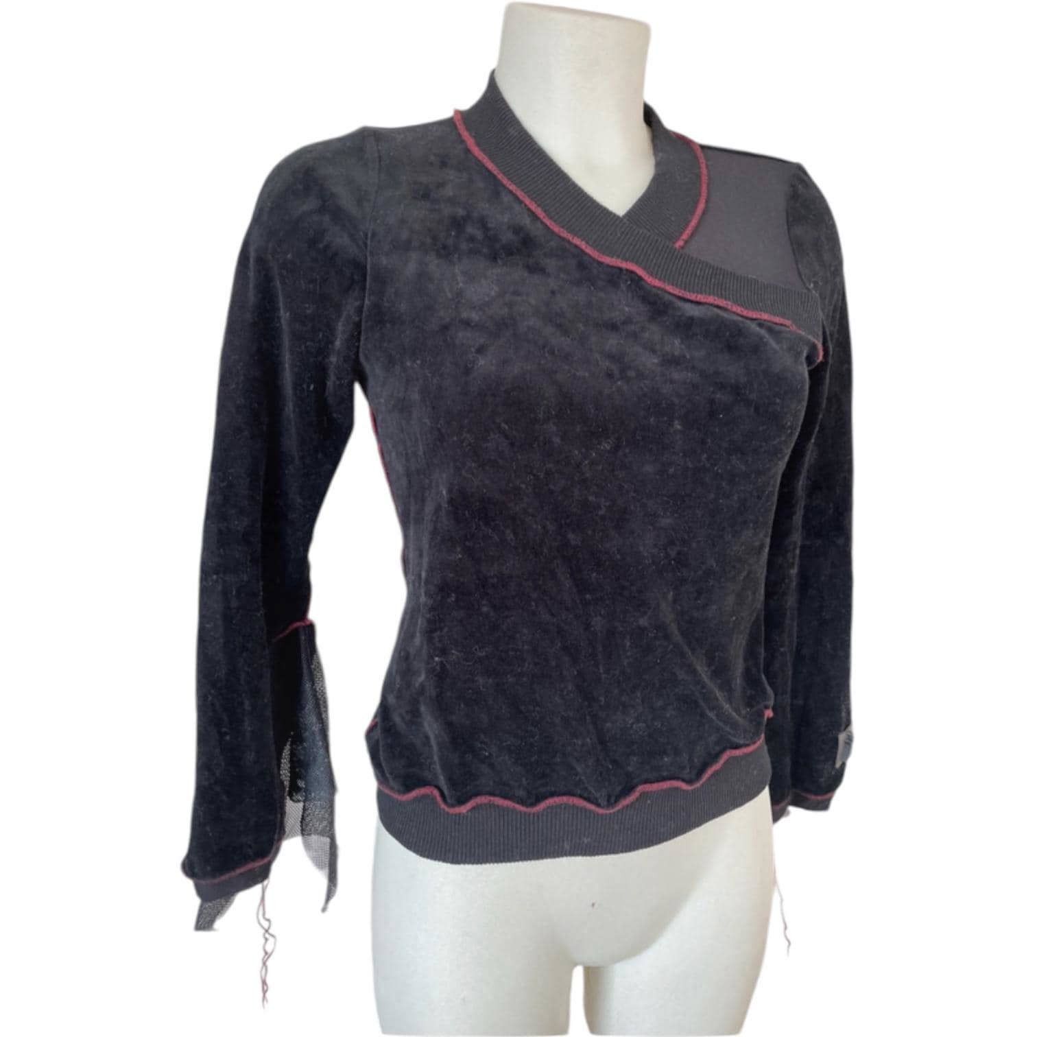 Cop Copine The Cop Copine Wrap Around Velour w/ Mesh Cuffs Size ONE SIZE - 1 Thumbnail