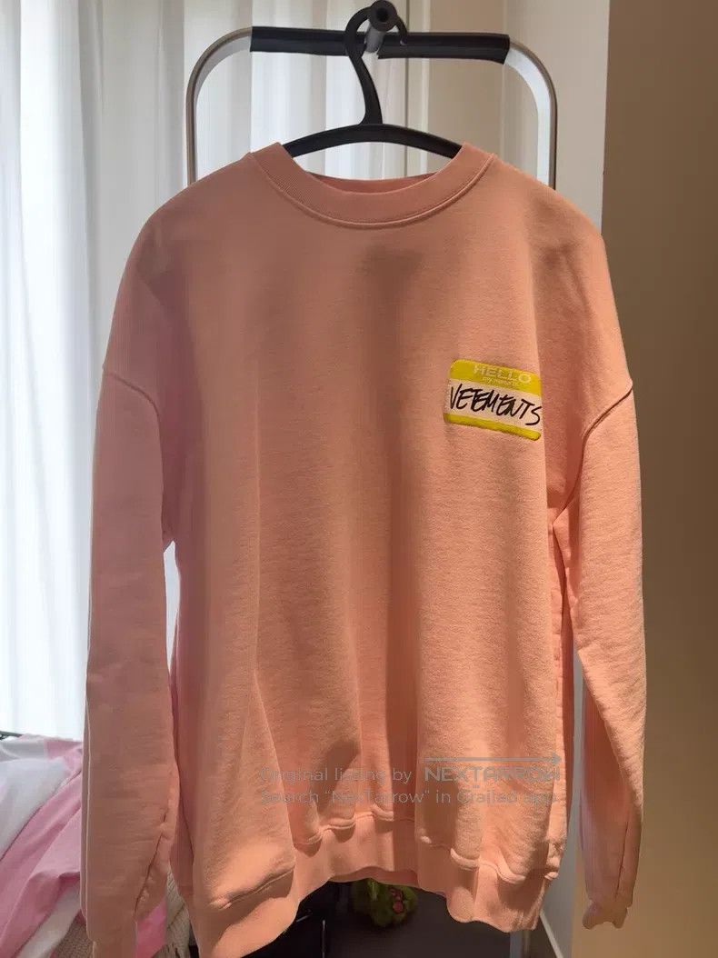 Vetements Vetements Pink Sweatshirt Size XS / US 0-2 / IT 36-38 - 1 Thumbnail