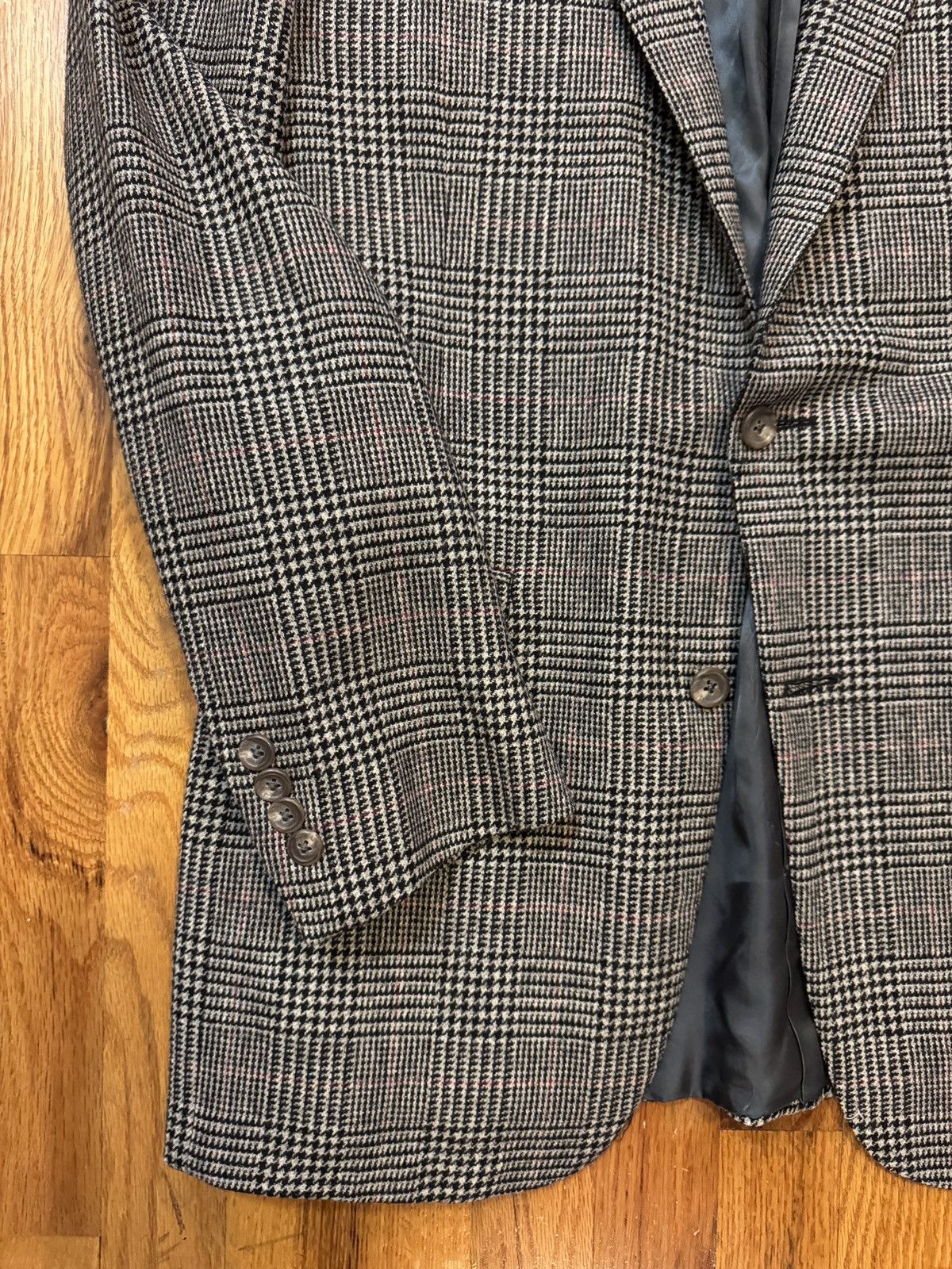 Polo Ralph Lauren Vintage Polo Ralph Lauren Grey Check Sports Coat 40L Size 40L - 3 Thumbnail